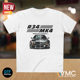NISSAN R34 MK4 (AS Colour 500) T-Shirt