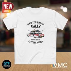 Retro Who you gonna call (AS Colour 5001) T-Shirt