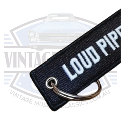 Loud Pipes Save Lives - Embroided Key Ring Key Chain