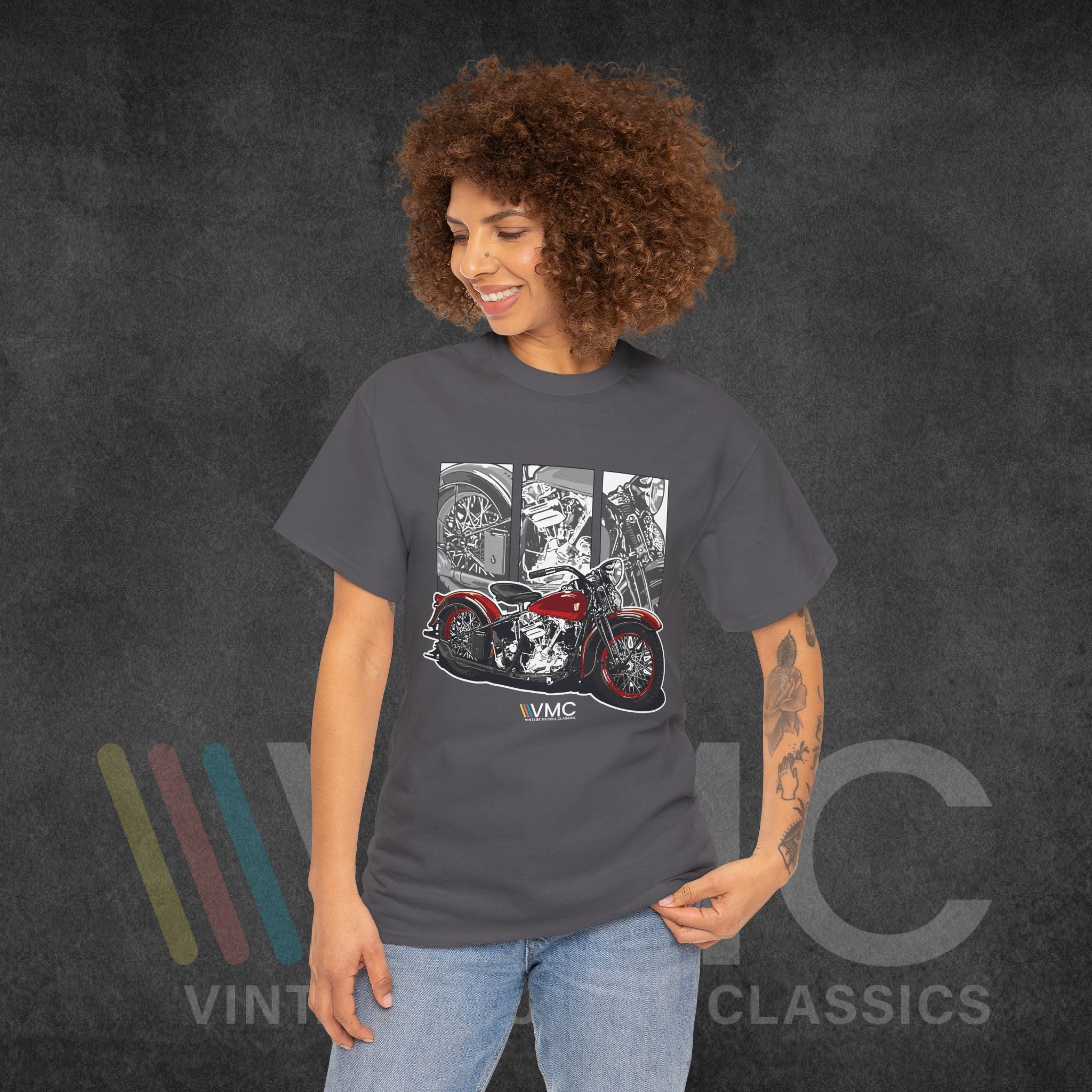 Classic Motorcycle - Unisex Heavy Cotton Tee