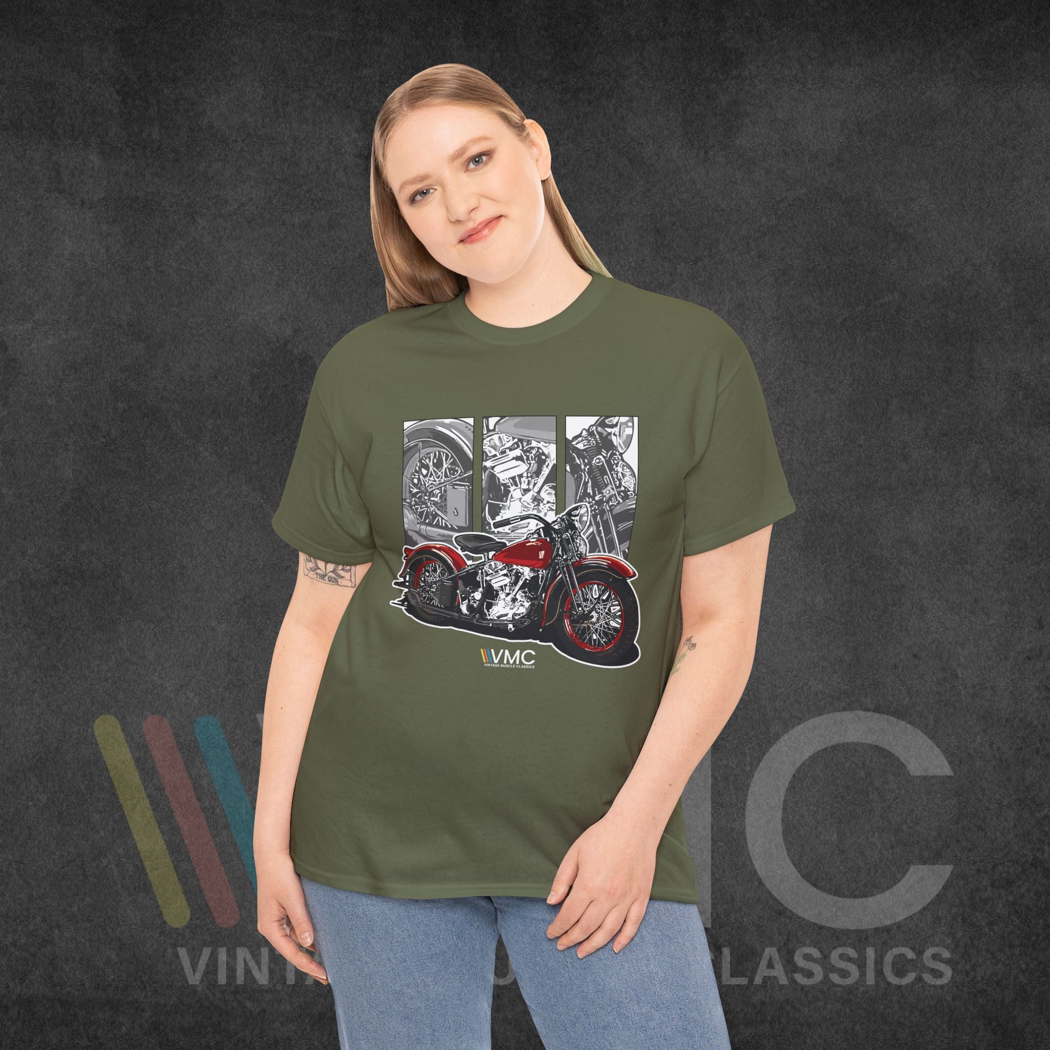 Classic Motorcycle - Unisex Heavy Cotton Tee