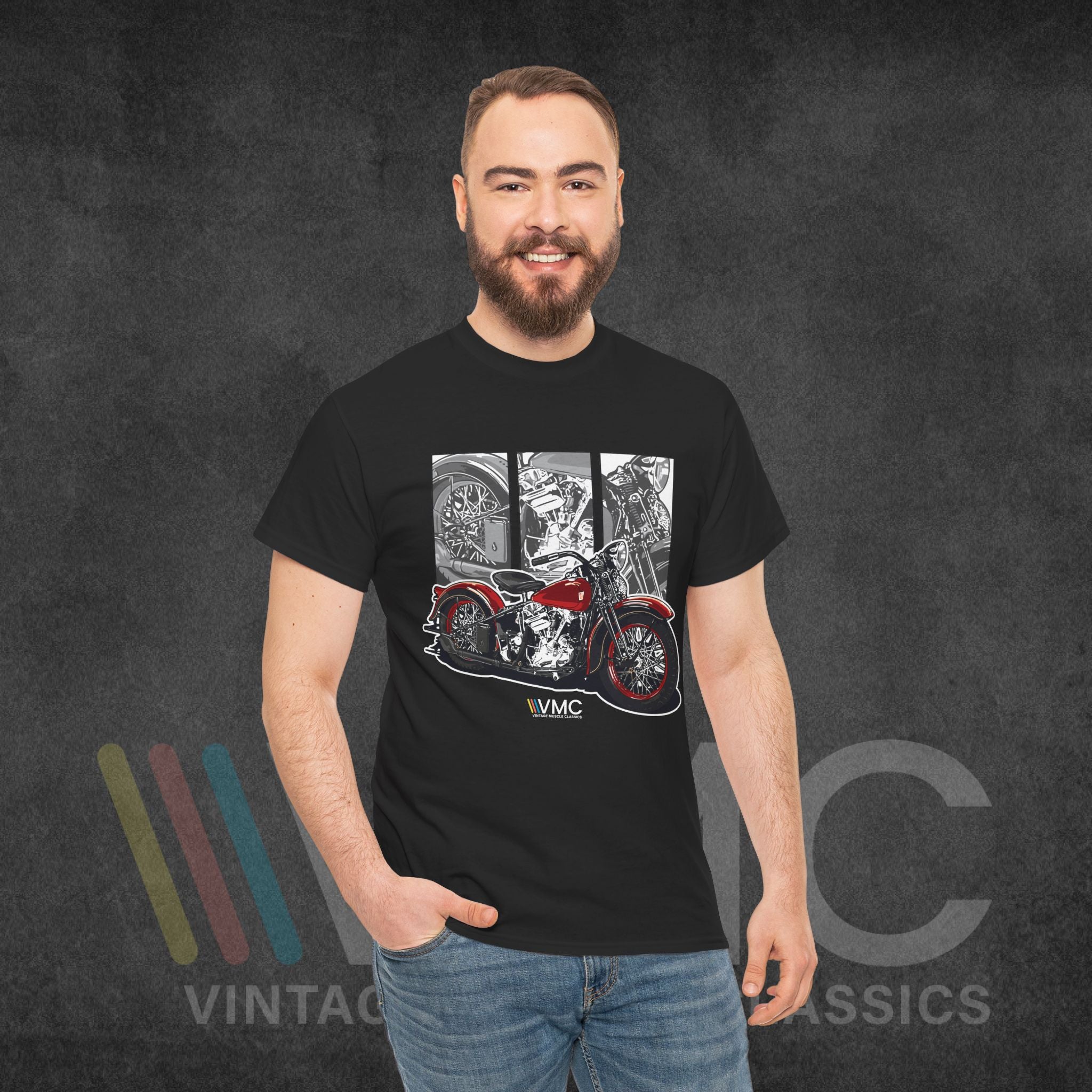 Classic Motorcycle - Unisex Heavy Cotton Tee