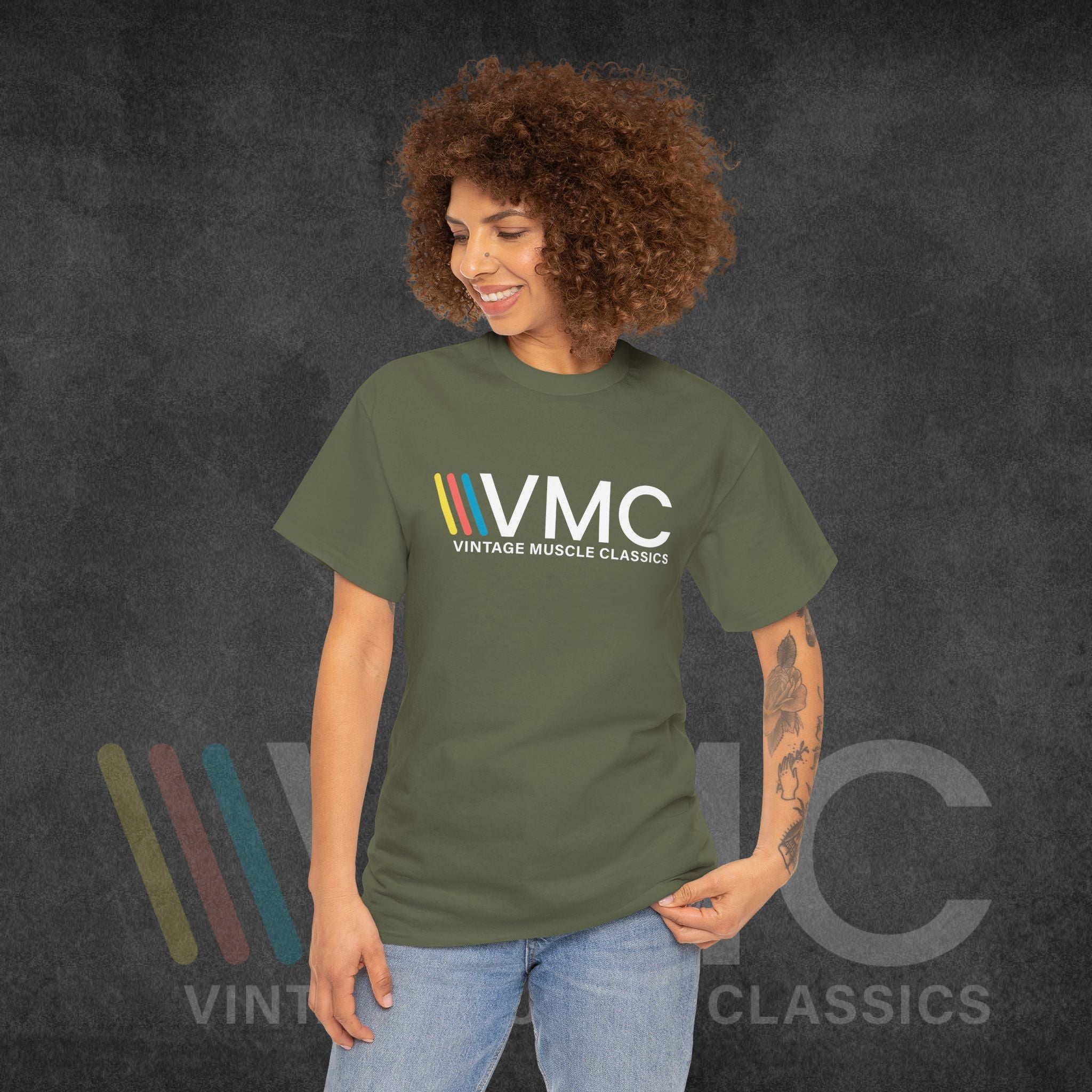 Vintage Muscle Classics - Unisex Heavy Cotton Tee