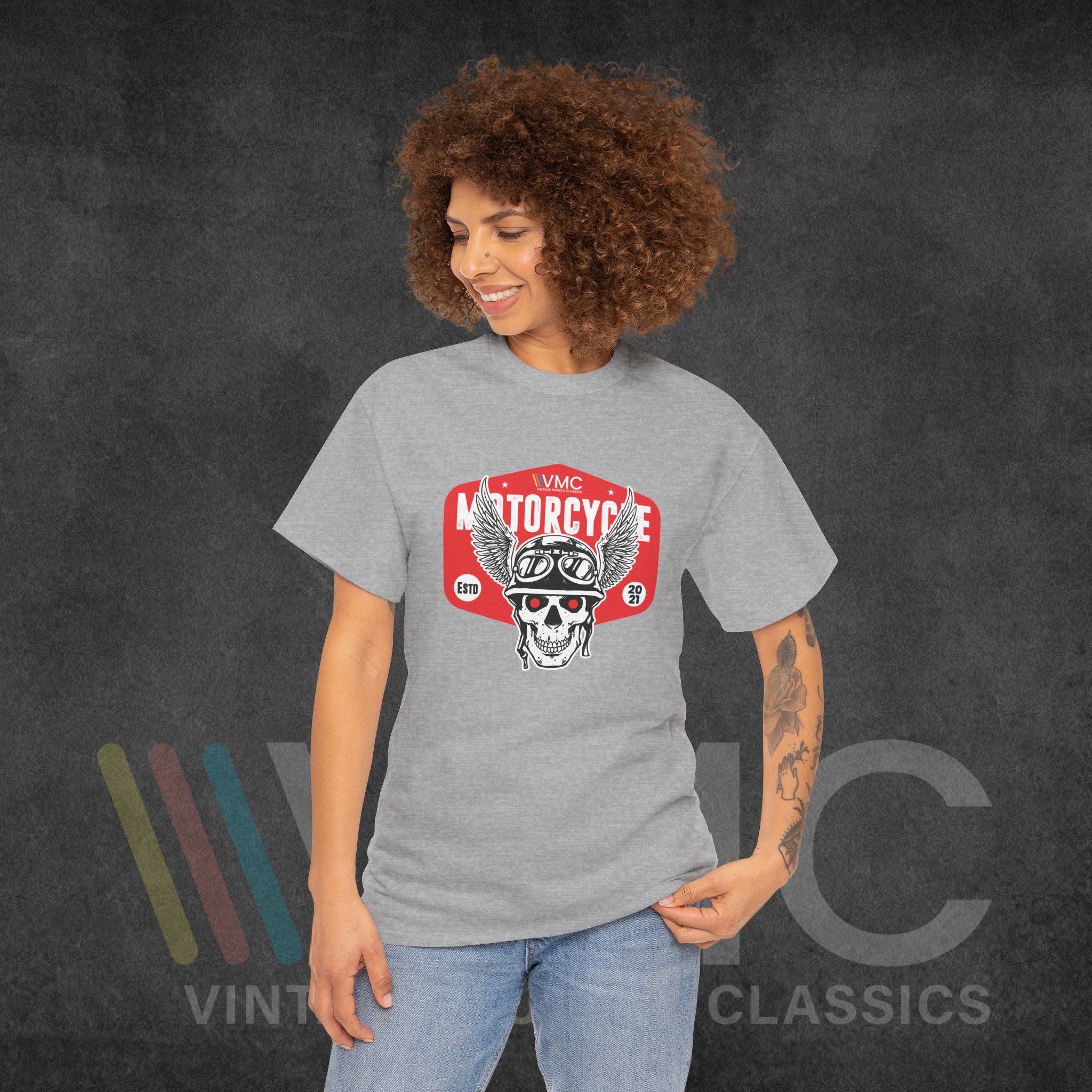 VMC Motorcycle - Unisex Heavy Cotton Tee