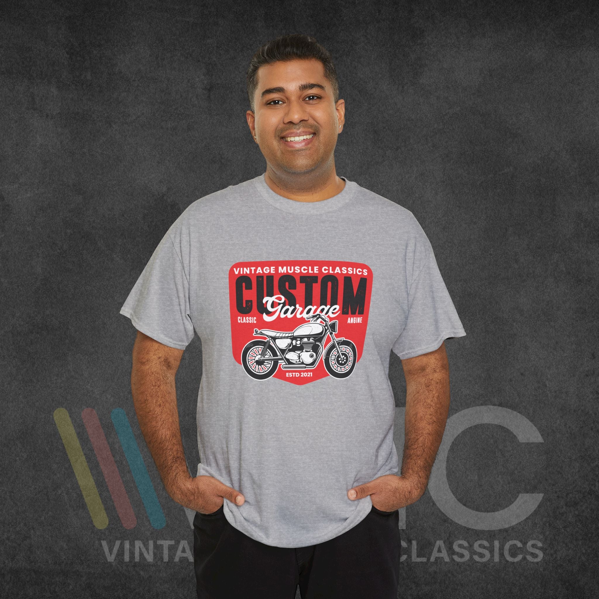 CMV Motorcycle - Unisex Heavy Cotton Tee