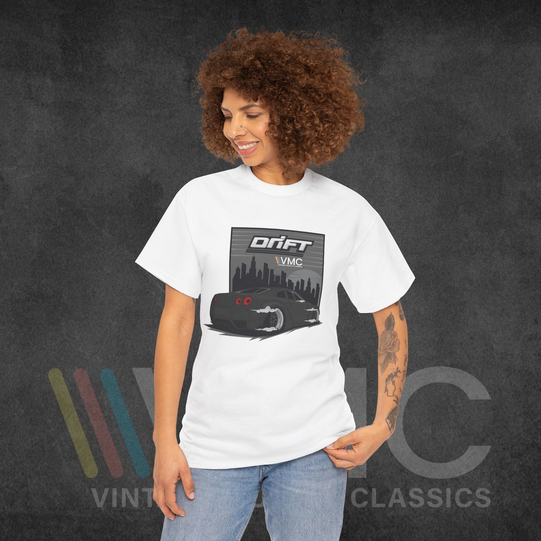 Skyline Drift - Unisex Heavy Cotton Tee