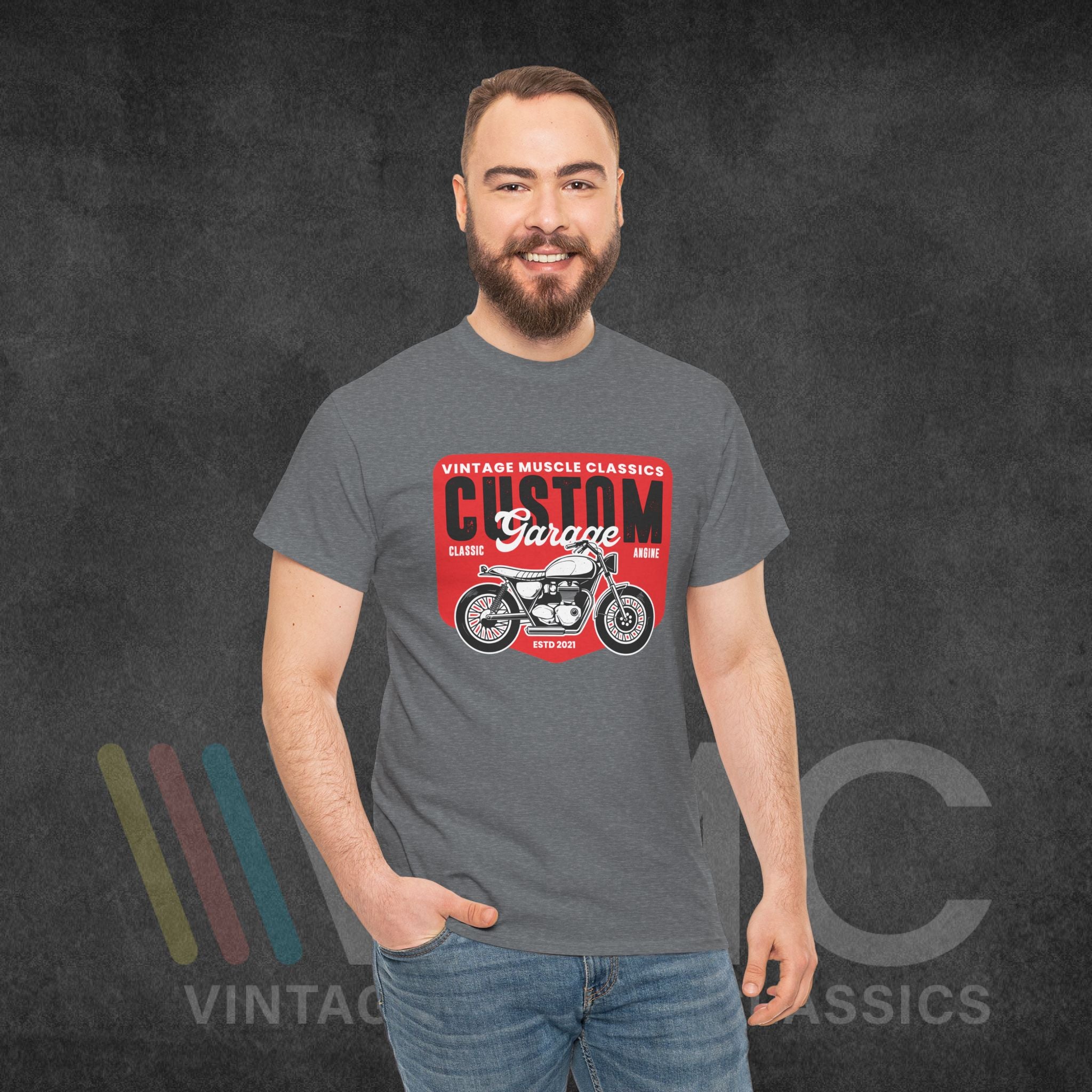 CMV Motorcycle - Unisex Heavy Cotton Tee