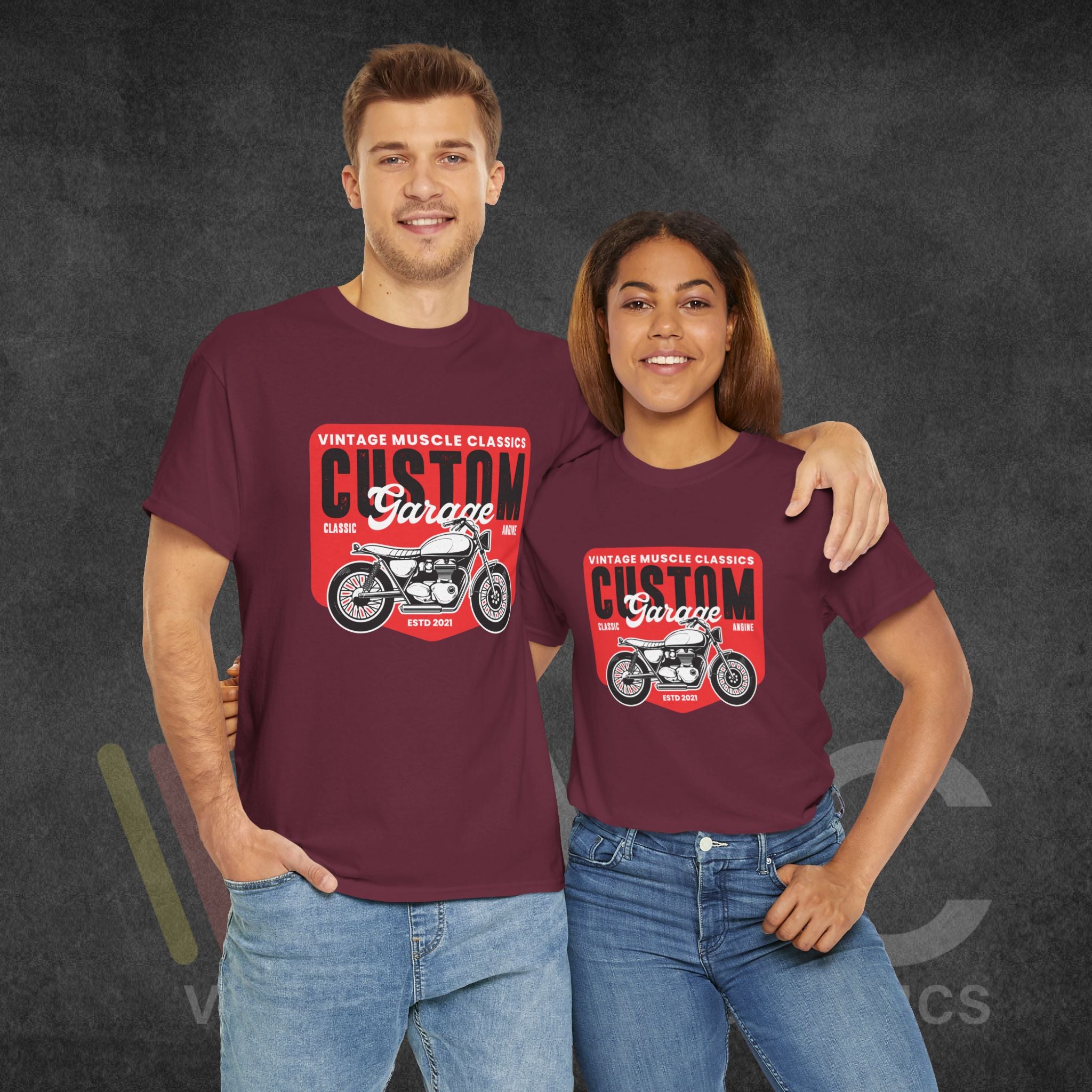 CMV Motorcycle - Unisex Heavy Cotton Tee