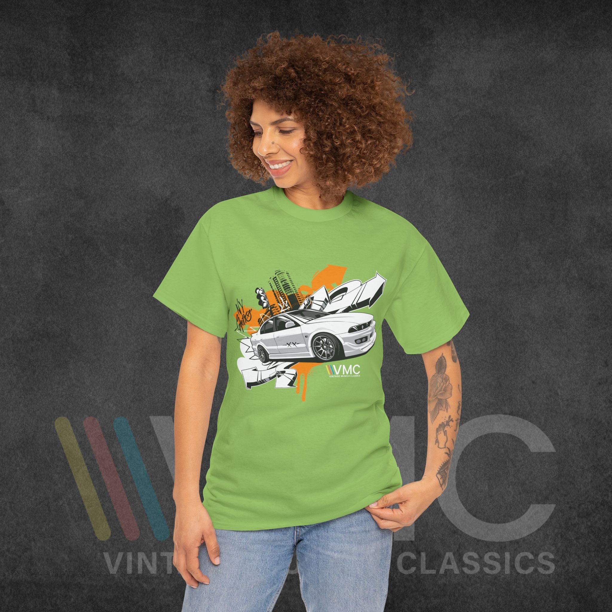 Skyline Drift - Unisex Heavy Cotton Tee