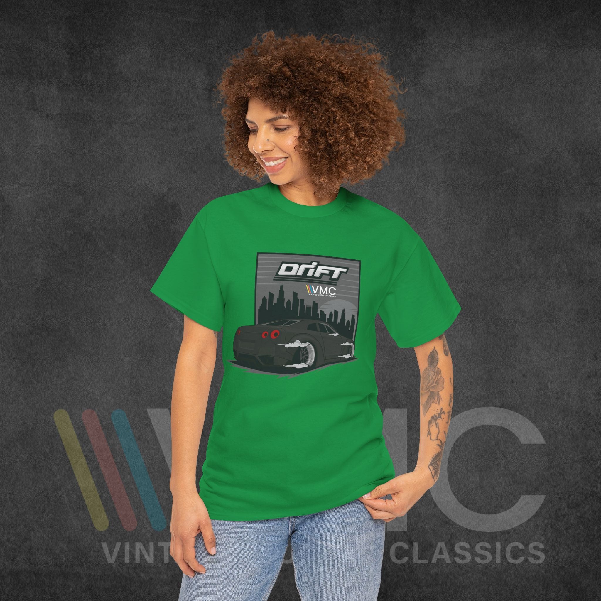 Skyline Drift - Unisex Heavy Cotton Tee