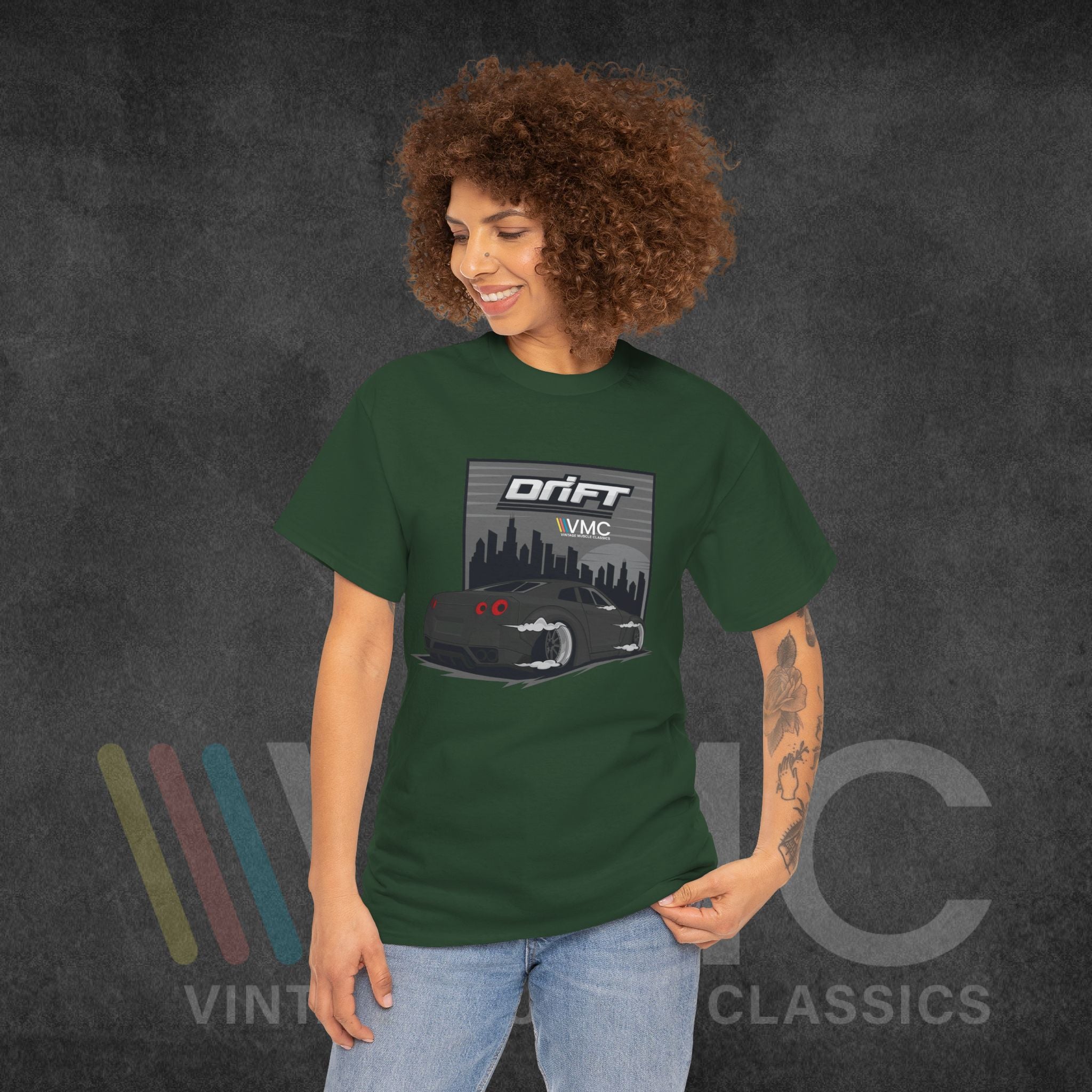 Skyline Drift - Unisex Heavy Cotton Tee