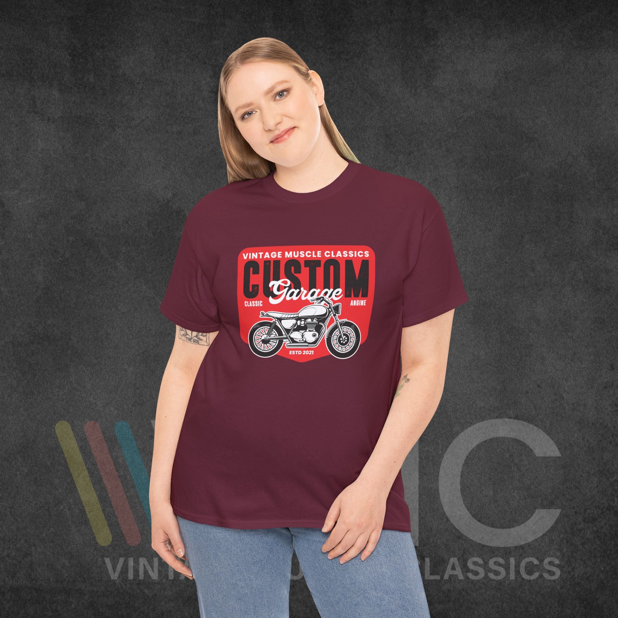 CMV Motorcycle - Unisex Heavy Cotton Tee