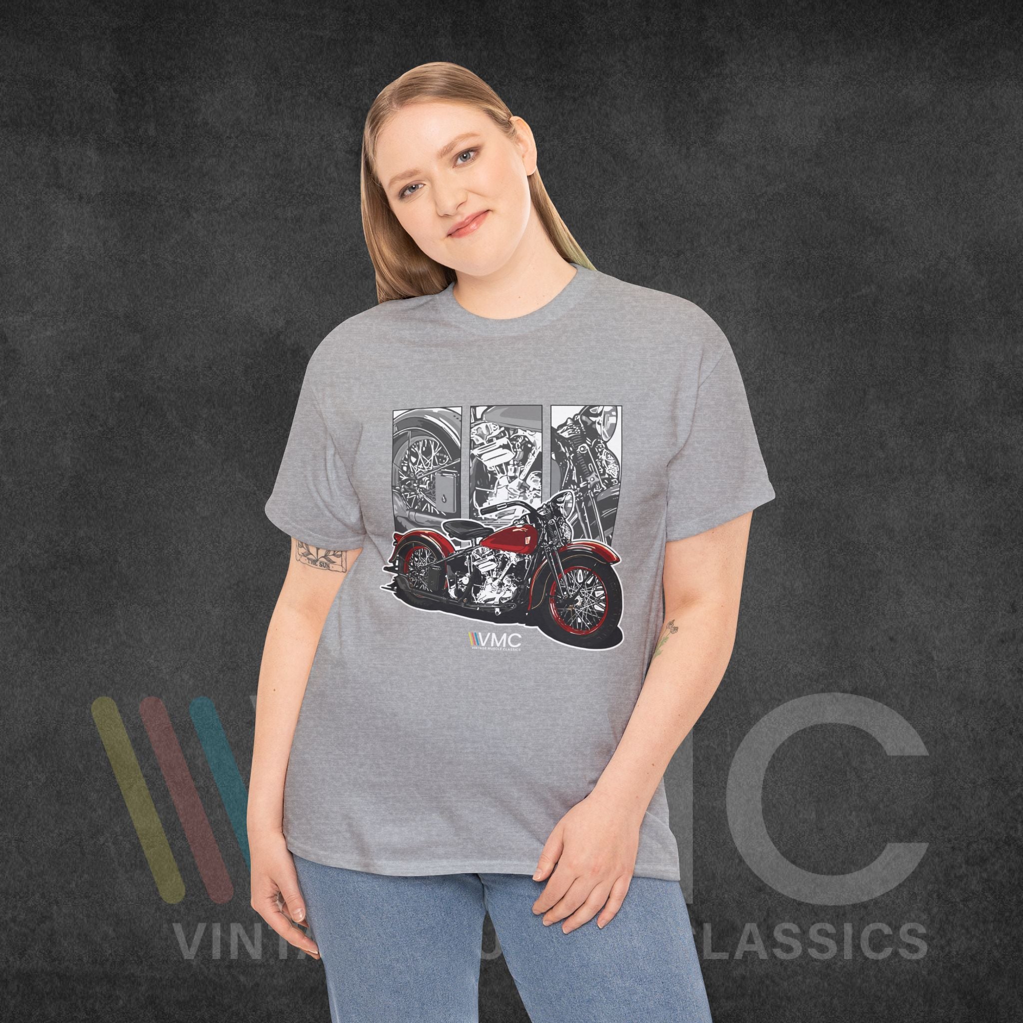 Classic Motorcycle - Unisex Heavy Cotton Tee