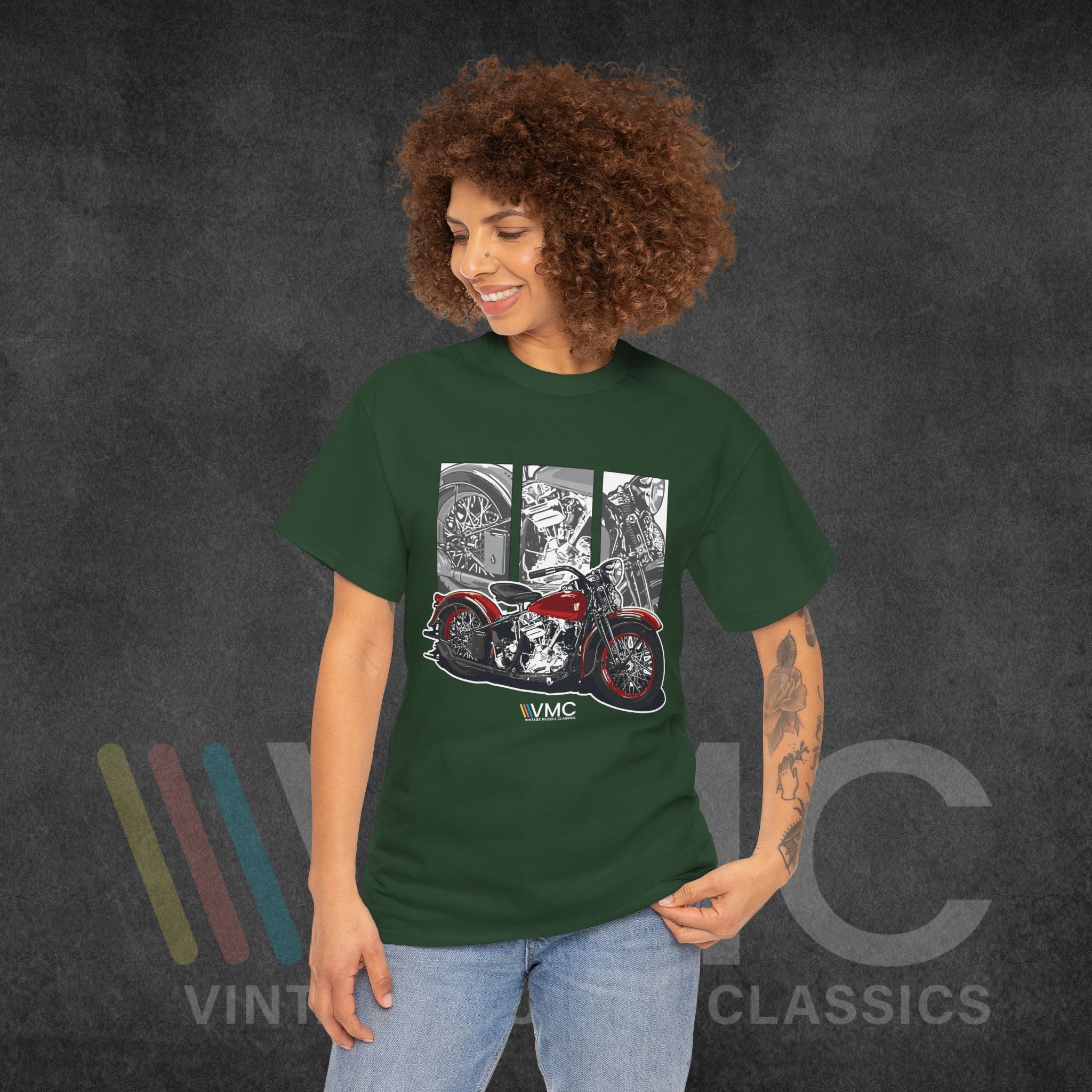 Classic Motorcycle - Unisex Heavy Cotton Tee