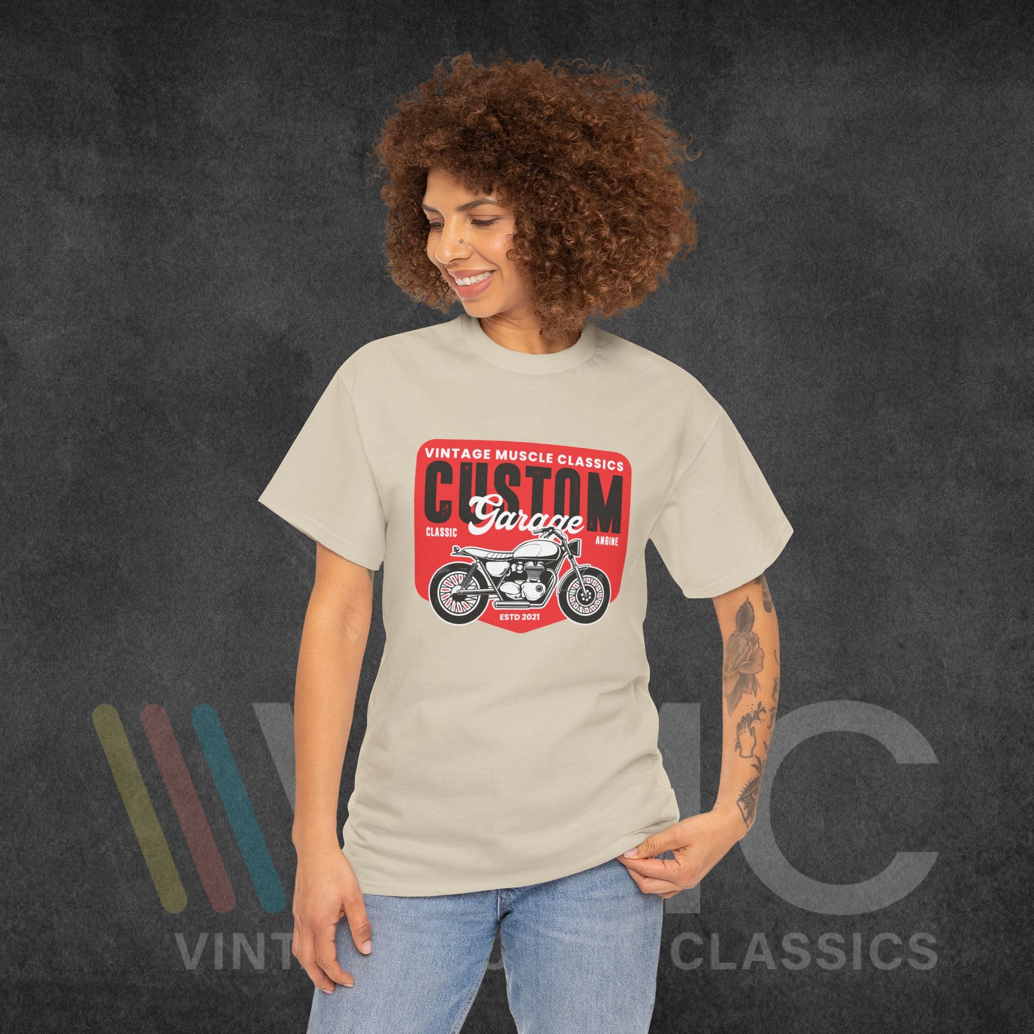 CMV Motorcycle - Unisex Heavy Cotton Tee