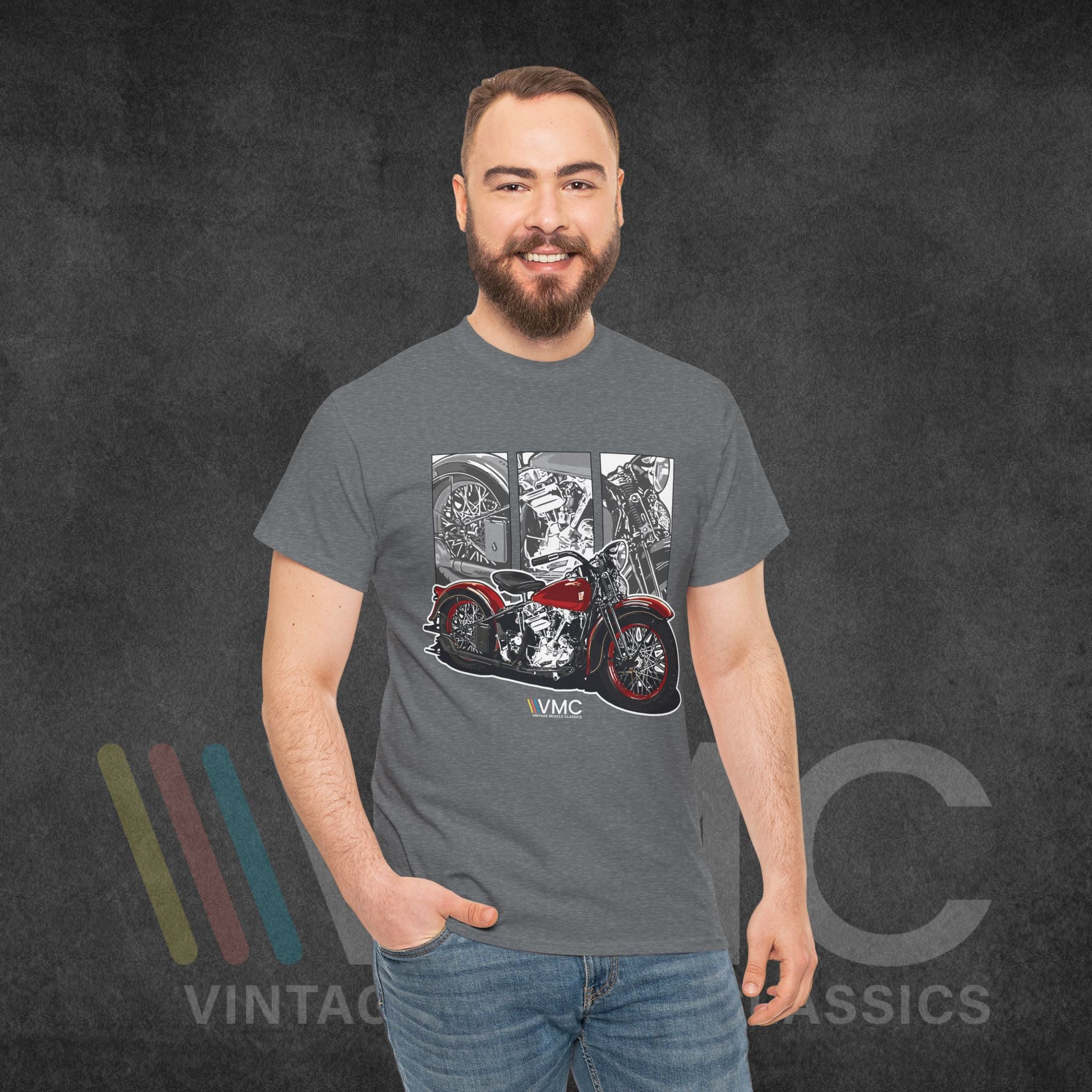 Classic Motorcycle - Unisex Heavy Cotton Tee