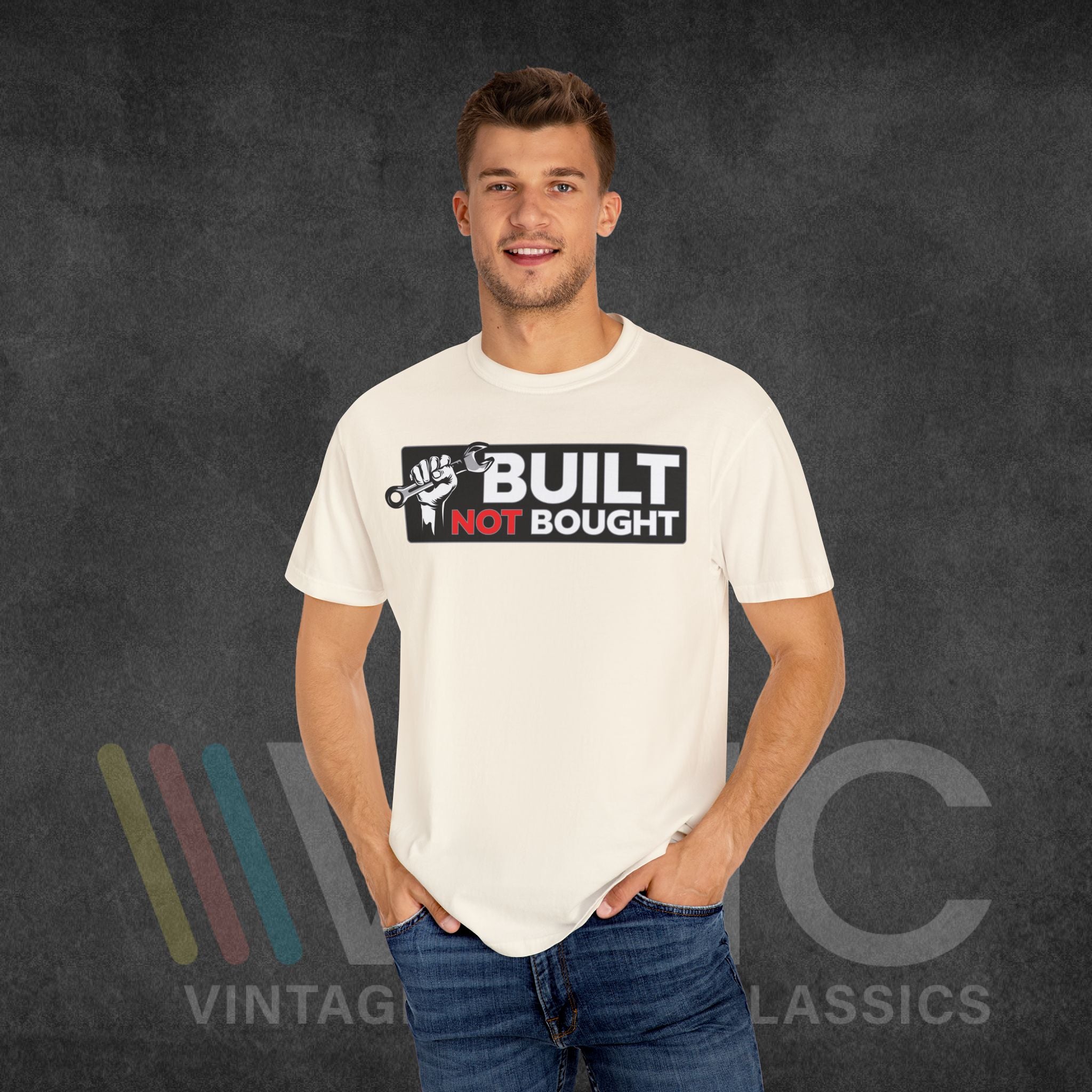 Built not bought - Unisex Garment-Dyed T-shirt