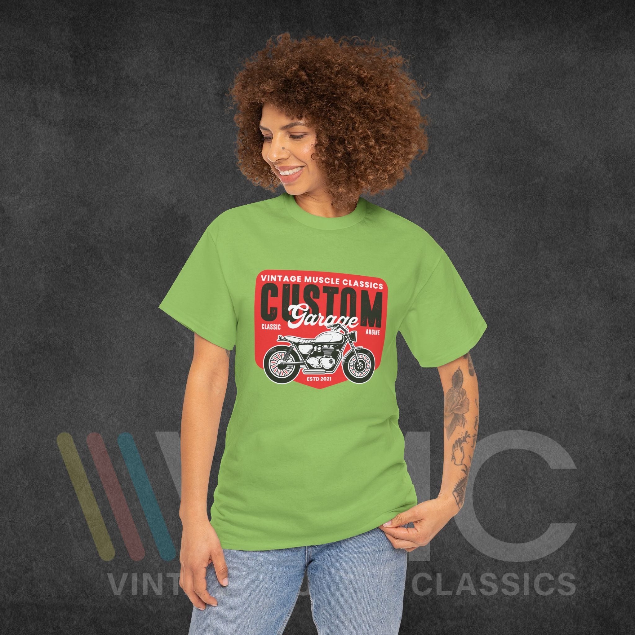 CMV Motorcycle - Unisex Heavy Cotton Tee