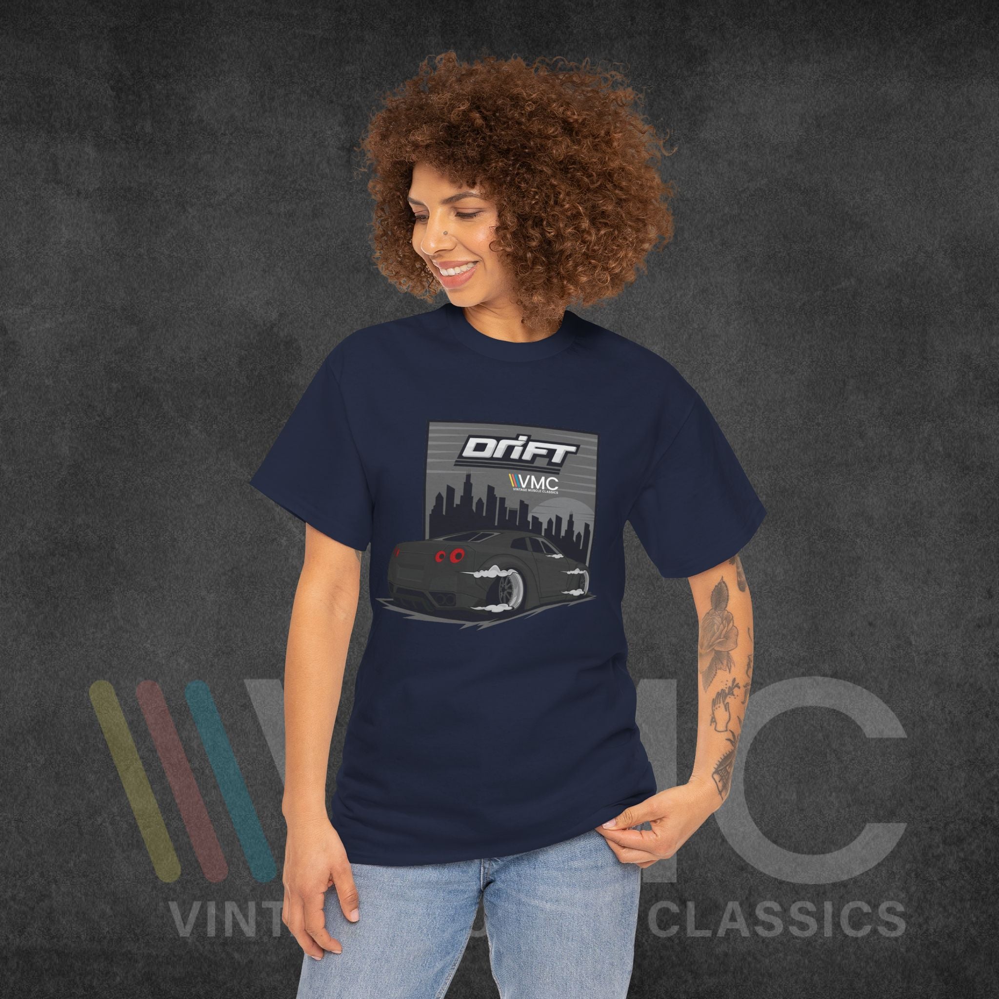 Skyline Drift - Unisex Heavy Cotton Tee