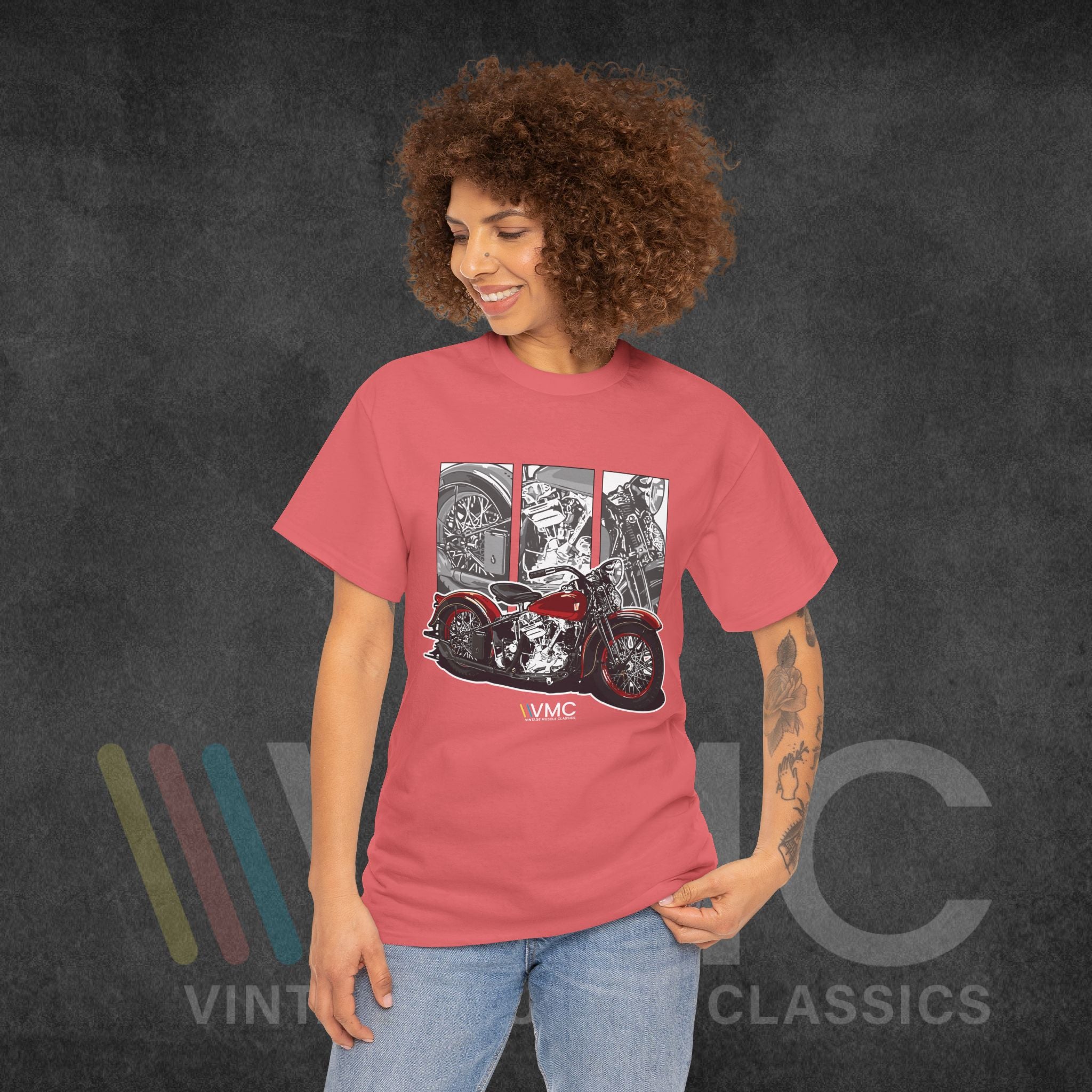 Classic Motorcycle - Unisex Heavy Cotton Tee