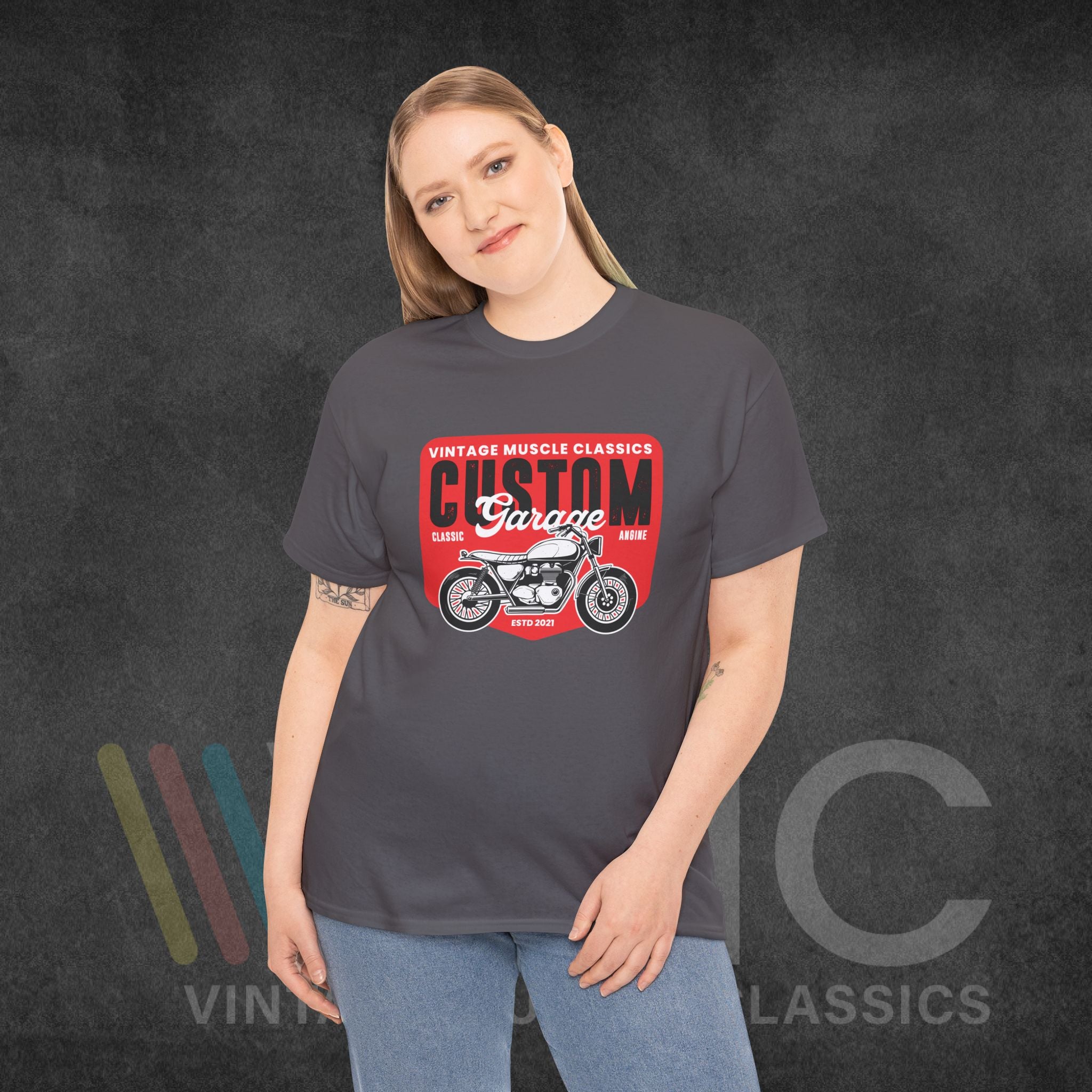 CMV Motorcycle - Unisex Heavy Cotton Tee