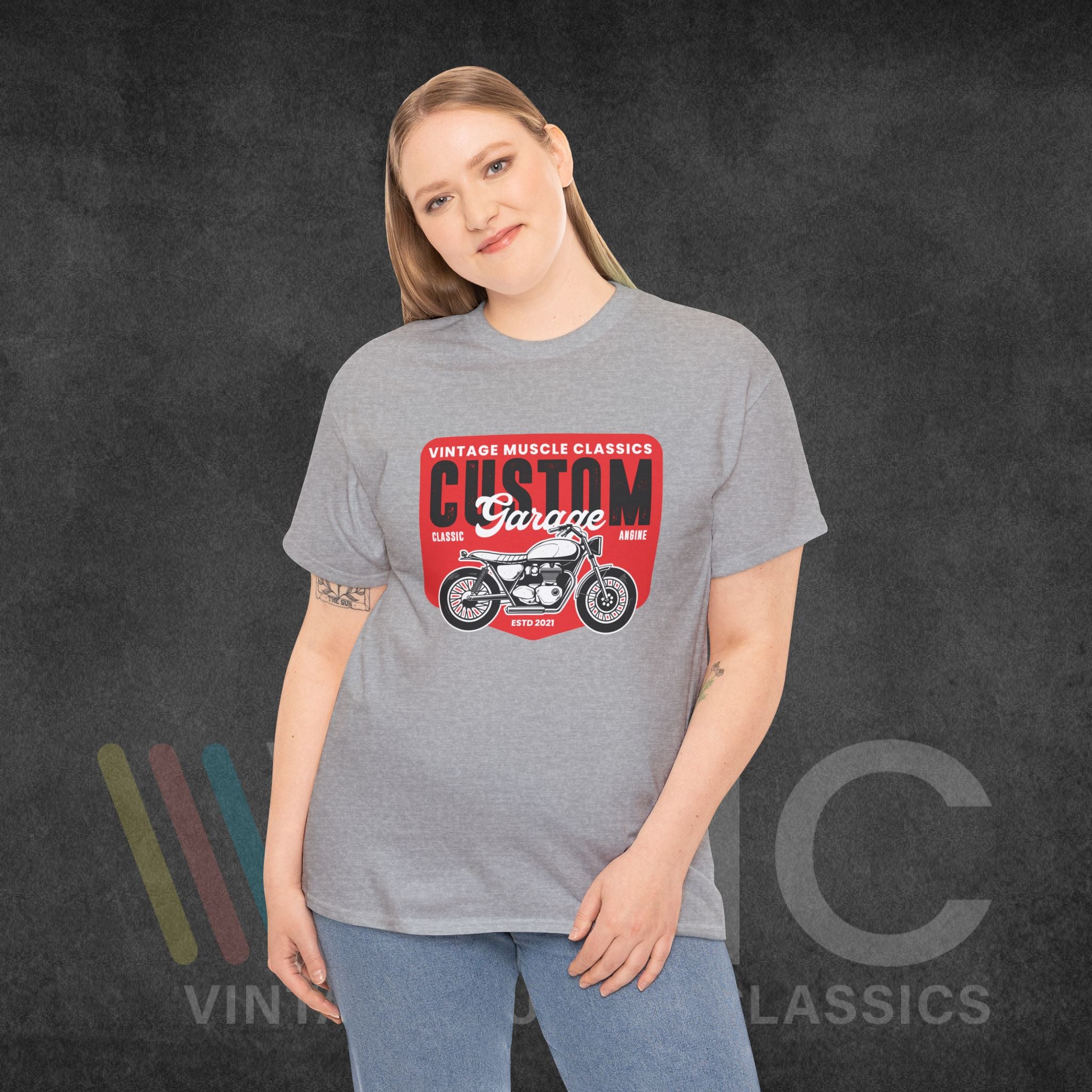 CMV Motorcycle - Unisex Heavy Cotton Tee