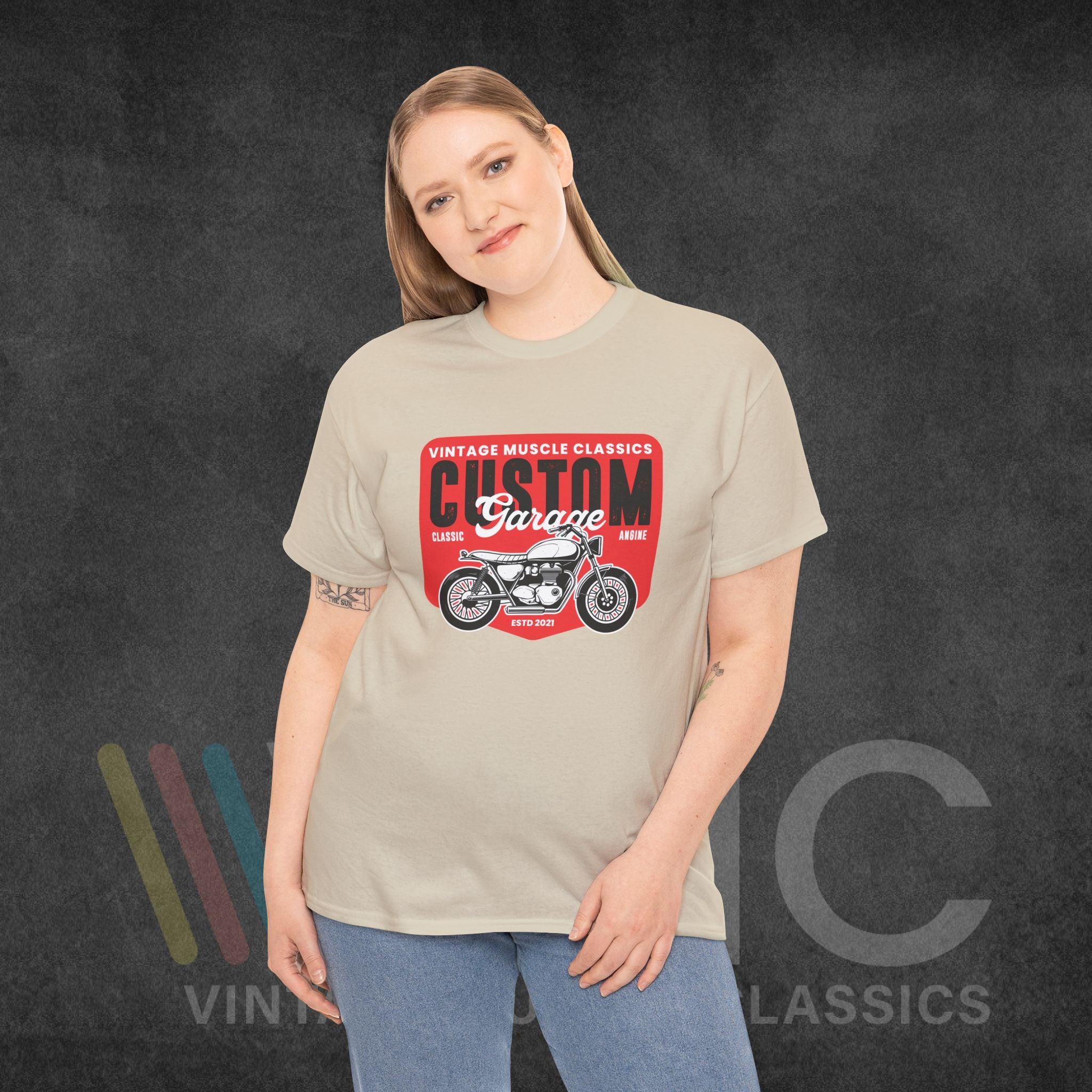 CMV Motorcycle - Unisex Heavy Cotton Tee