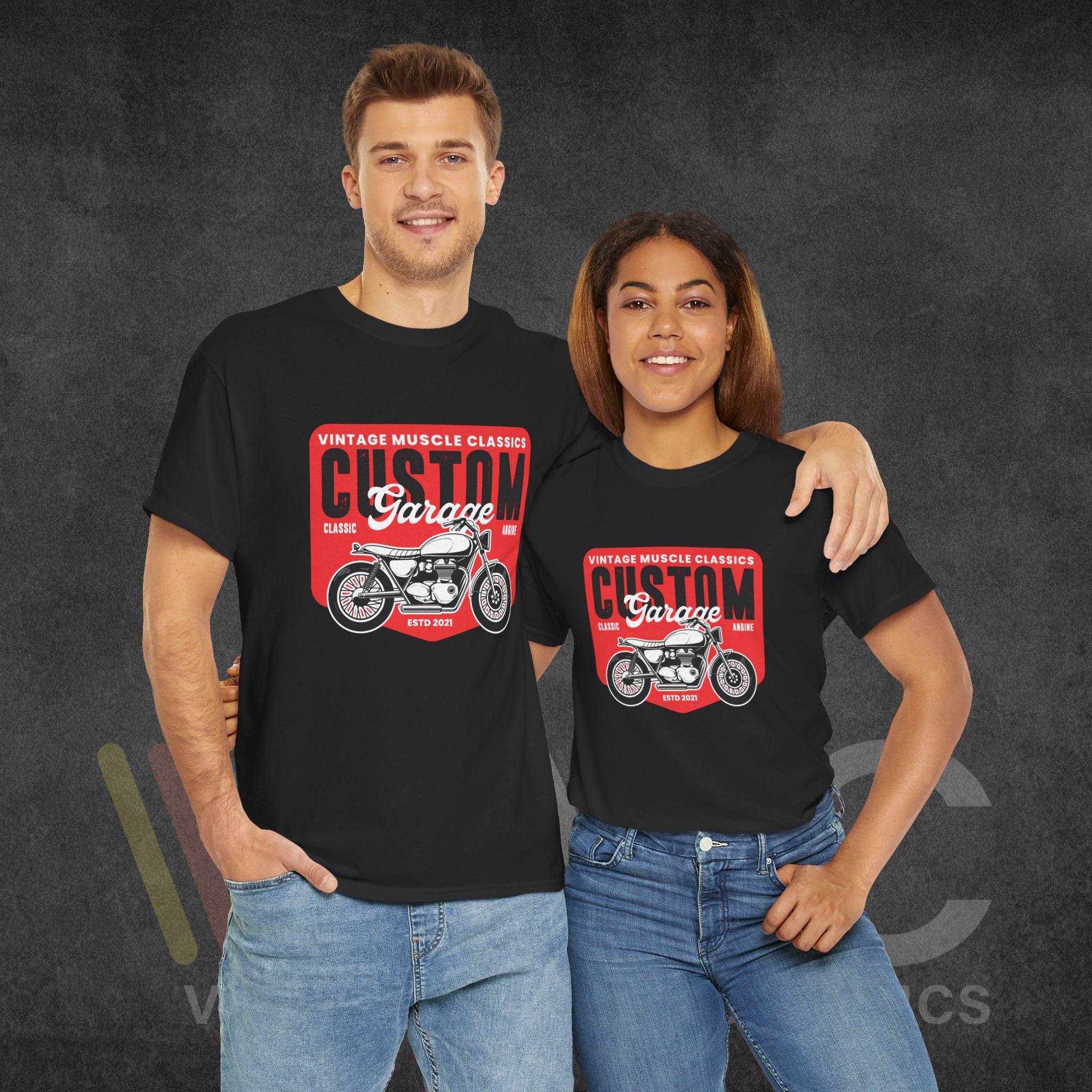 CMV Motorcycle - Unisex Heavy Cotton Tee