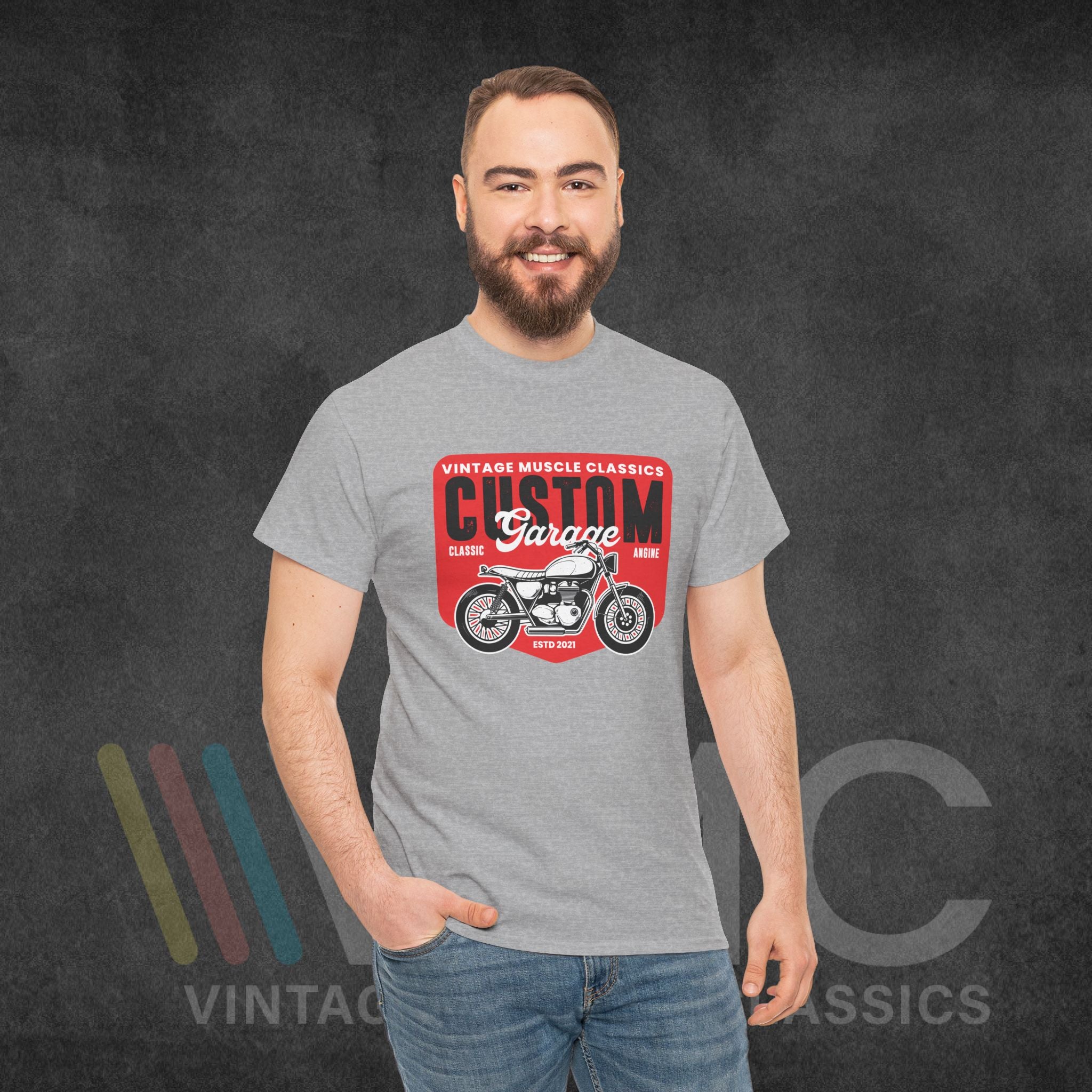 CMV Motorcycle - Unisex Heavy Cotton Tee