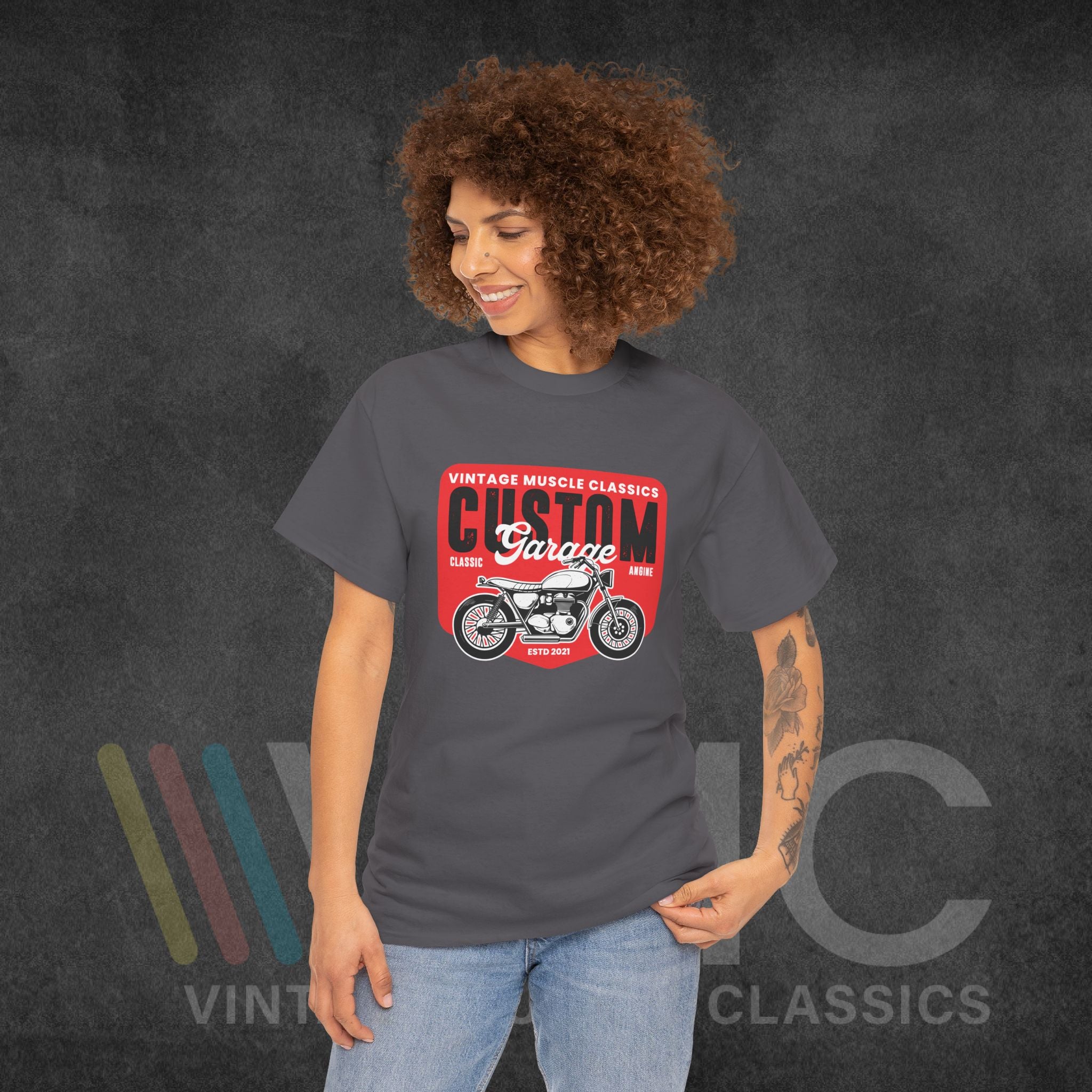 CMV Motorcycle - Unisex Heavy Cotton Tee