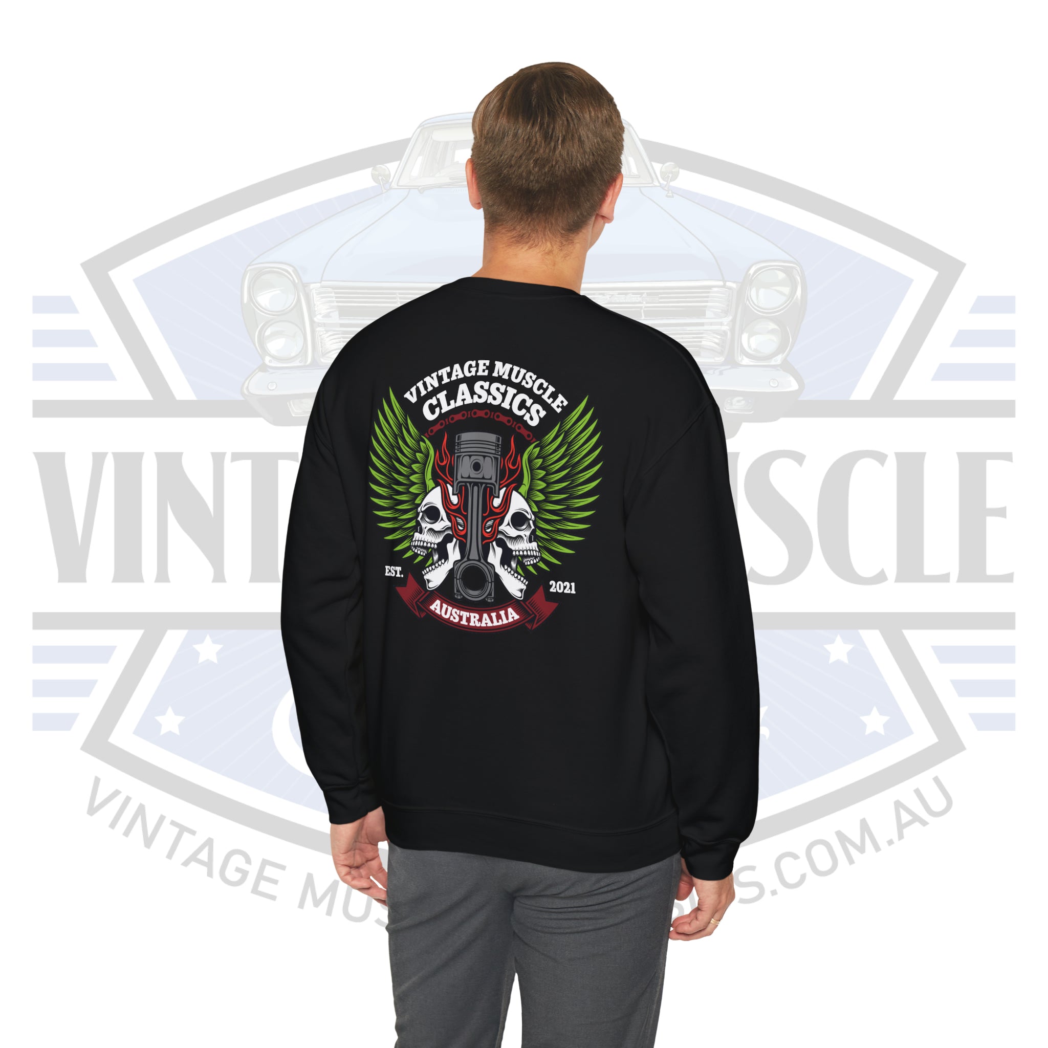 Vintage Muscle Classics - Unisex Heavy Blend™ Crewneck Sweatshirt