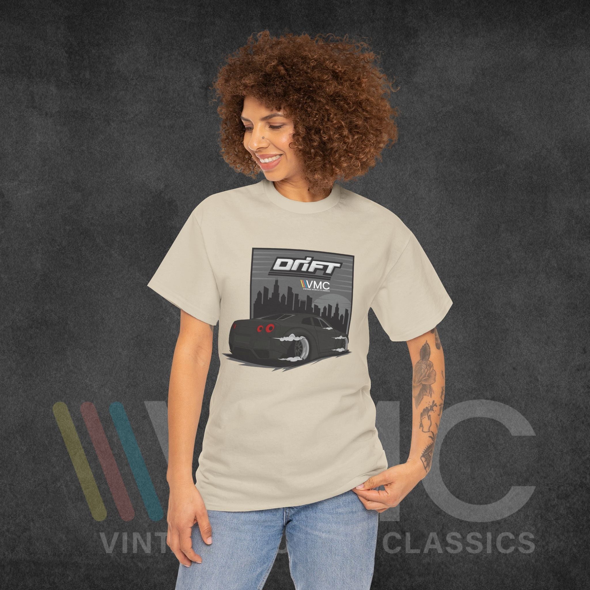 Skyline Drift - Unisex Heavy Cotton Tee