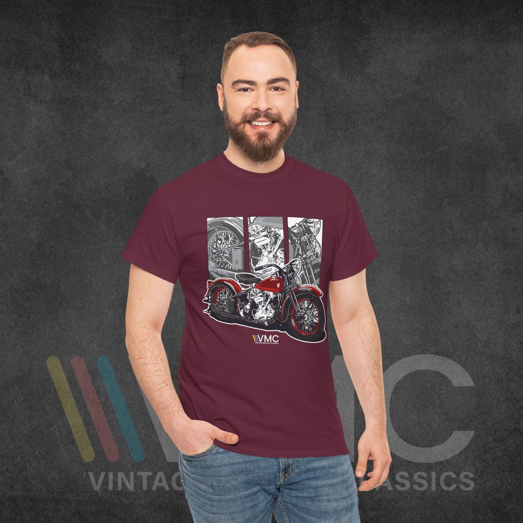 Classic Motorcycle - Unisex Heavy Cotton Tee