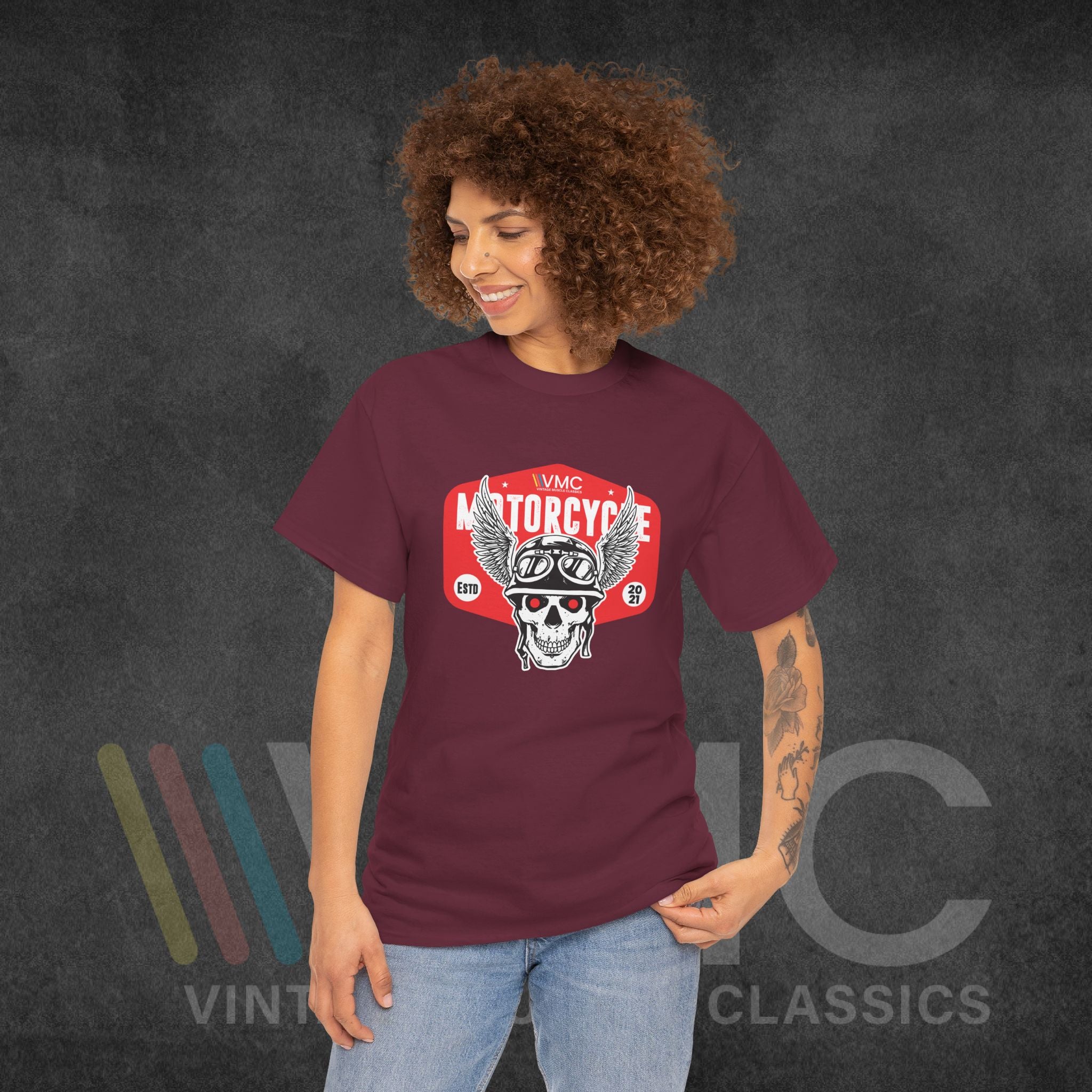 VMC Motorcycle - Unisex Heavy Cotton Tee