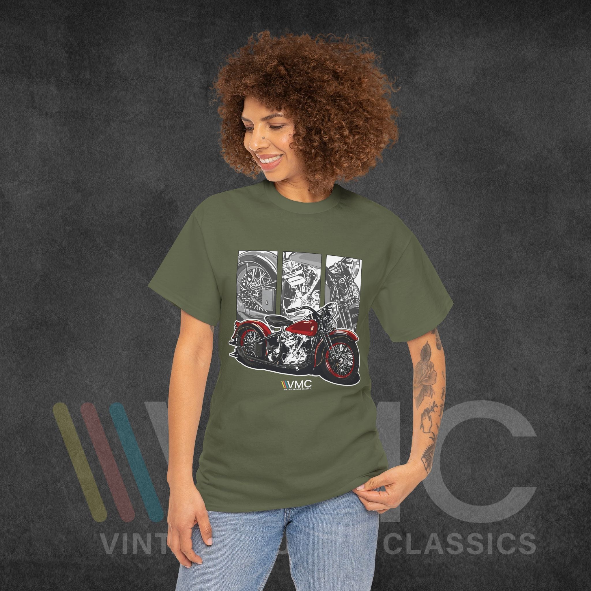 Classic Motorcycle - Unisex Heavy Cotton Tee