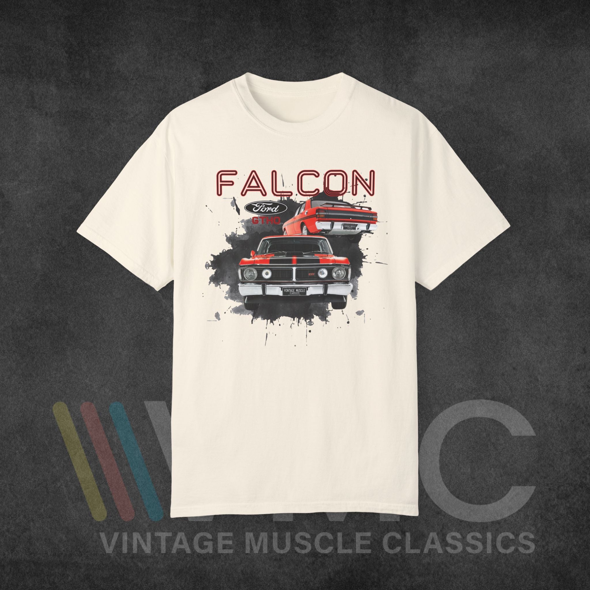 FALCON XY - Unisex Garment-Dyed T-shirt