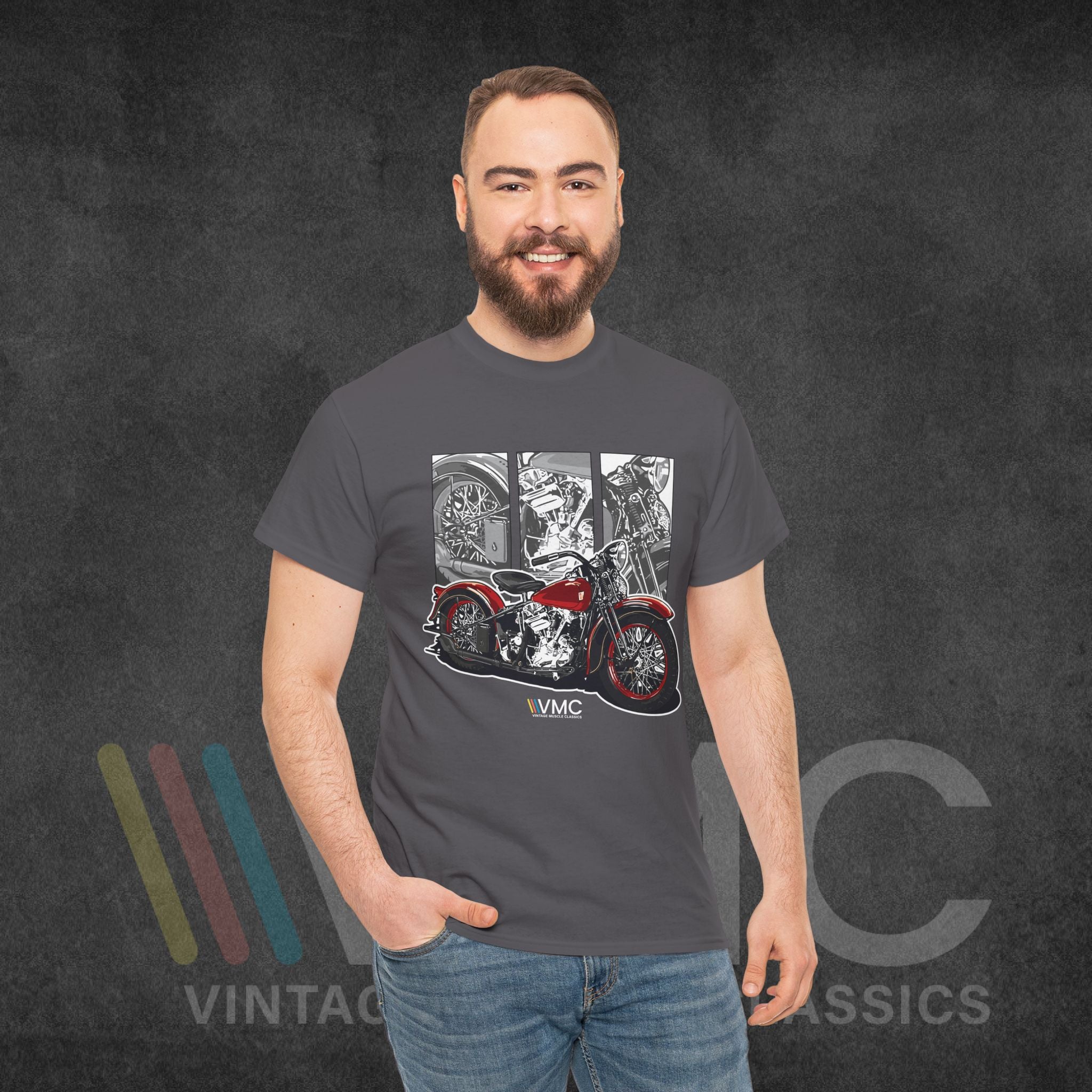 Classic Motorcycle - Unisex Heavy Cotton Tee