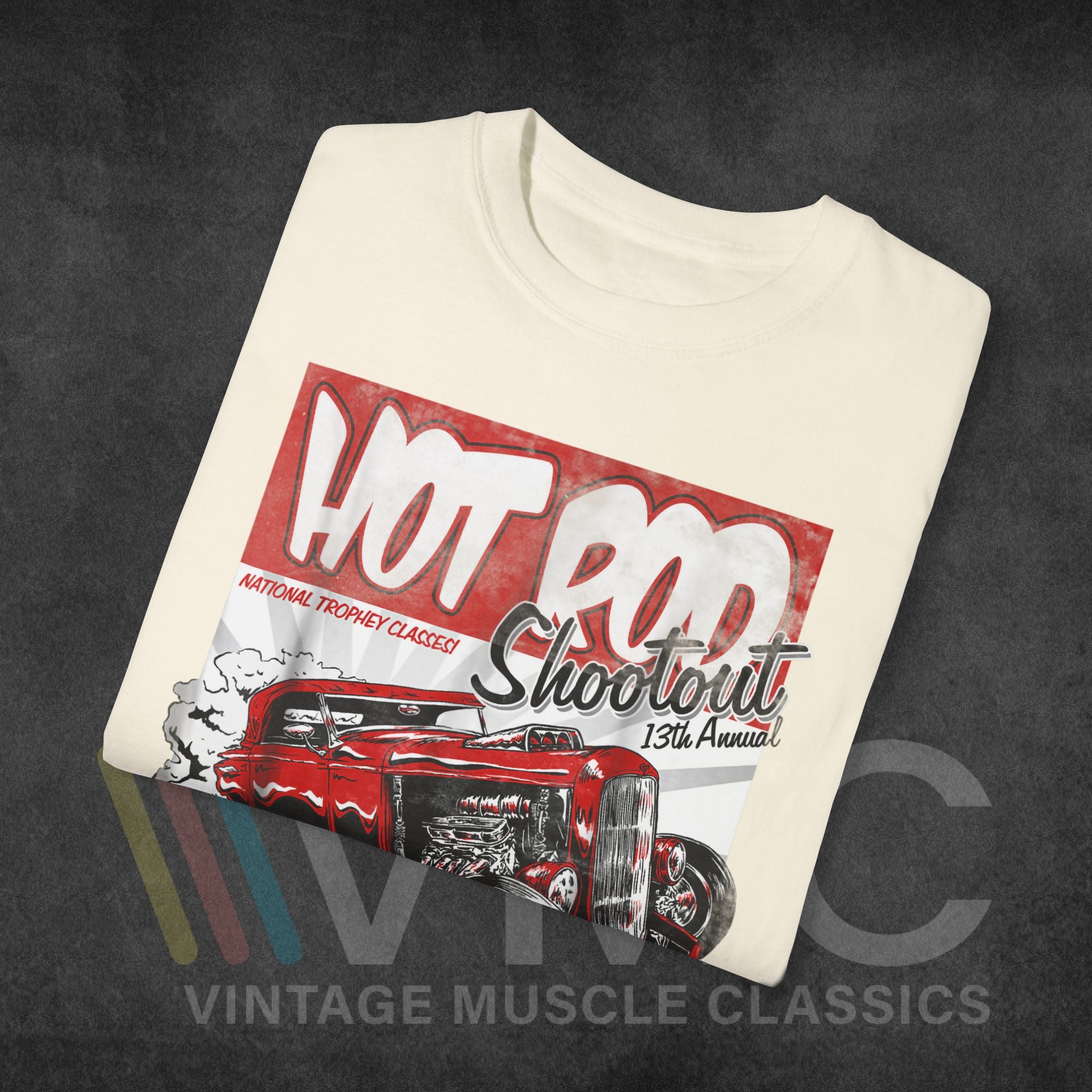 Hot Rod Shoot Out - Unisex Garment-Dyed T-shirt