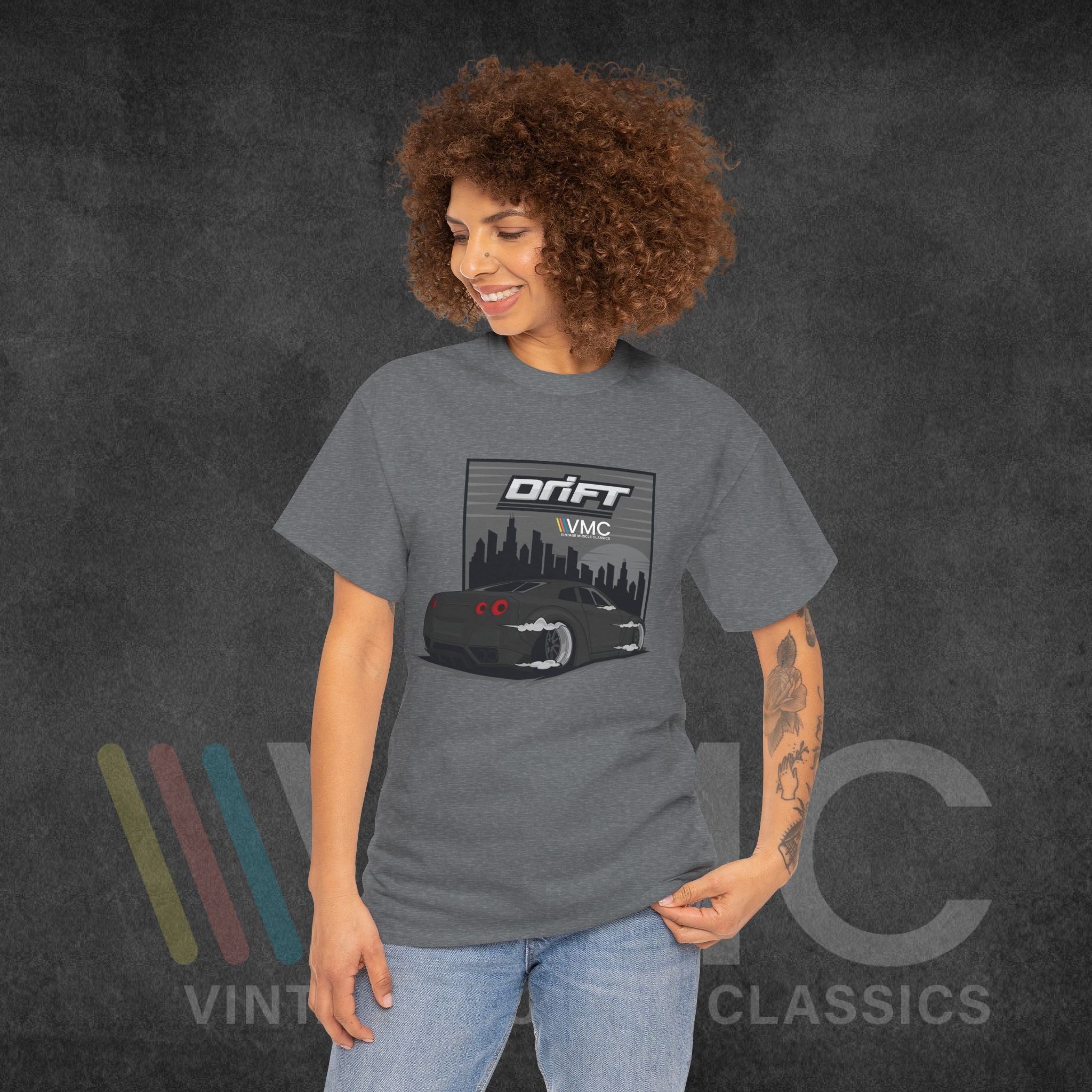 Skyline Drift - Unisex Heavy Cotton Tee