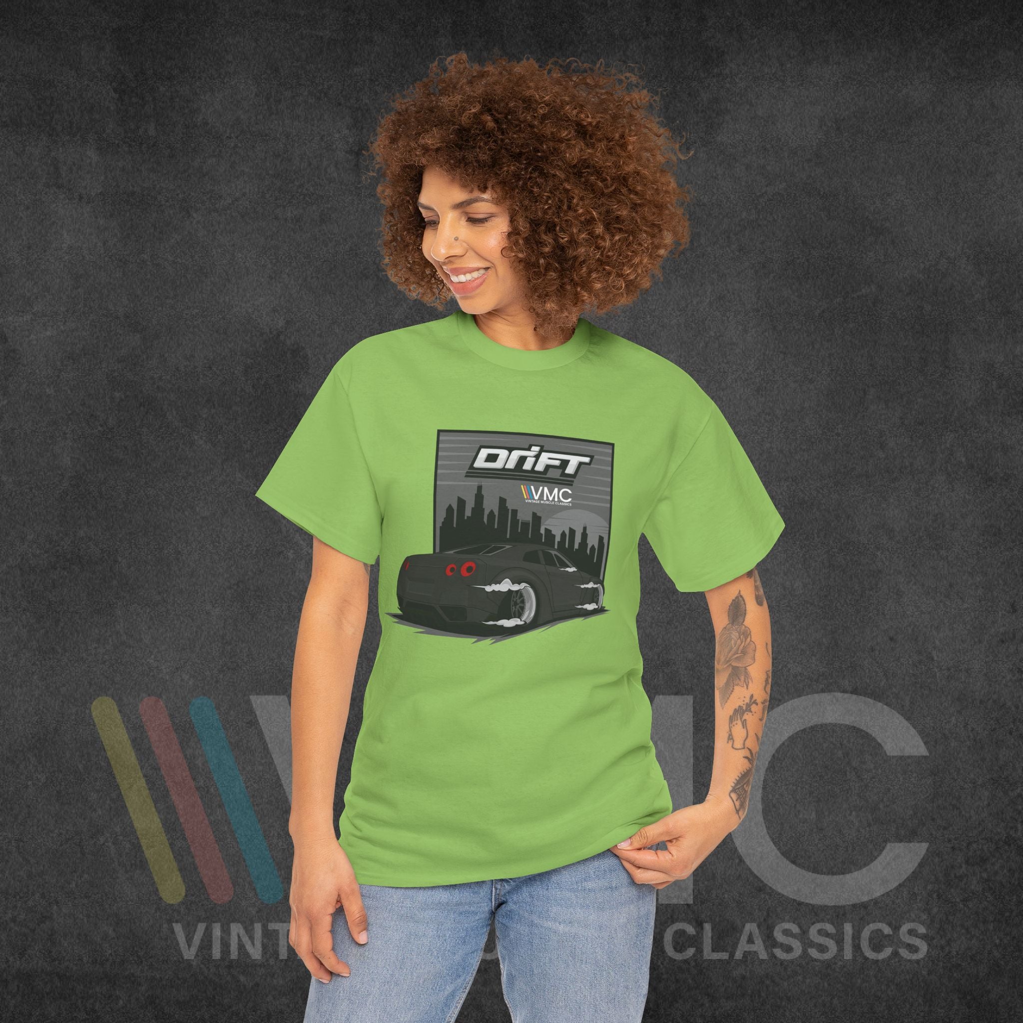 Skyline Drift - Unisex Heavy Cotton Tee