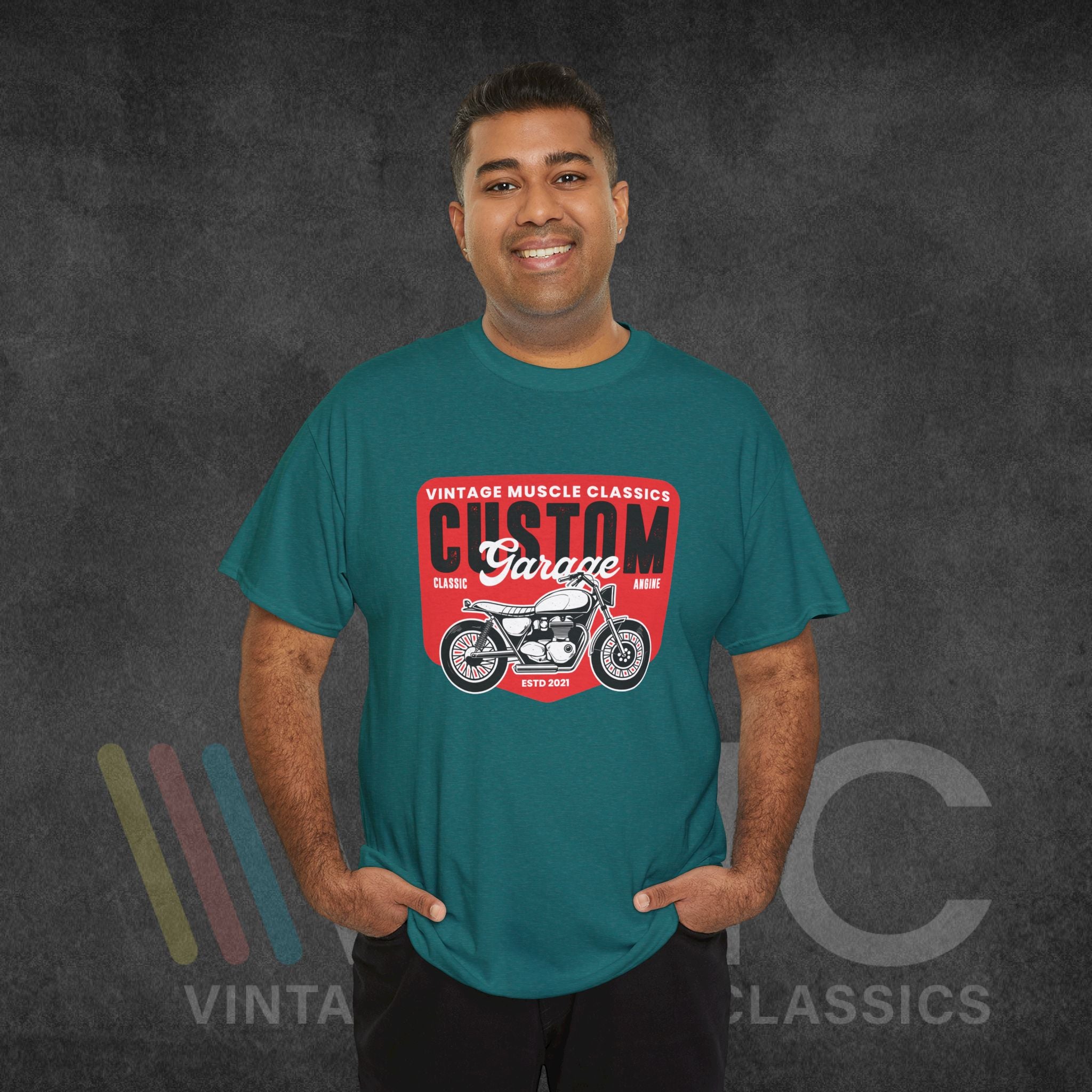 CMV Motorcycle - Unisex Heavy Cotton Tee