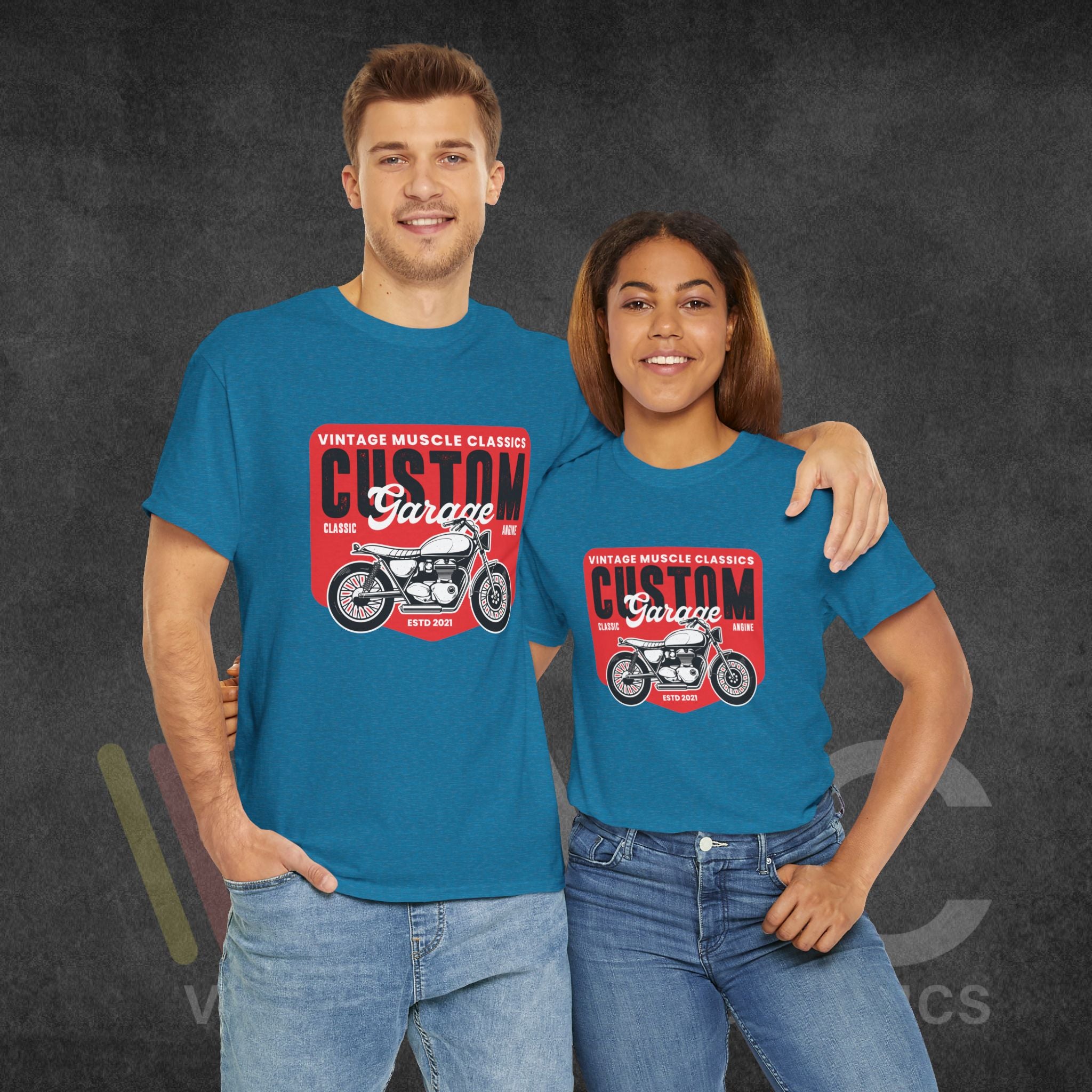 CMV Motorcycle - Unisex Heavy Cotton Tee