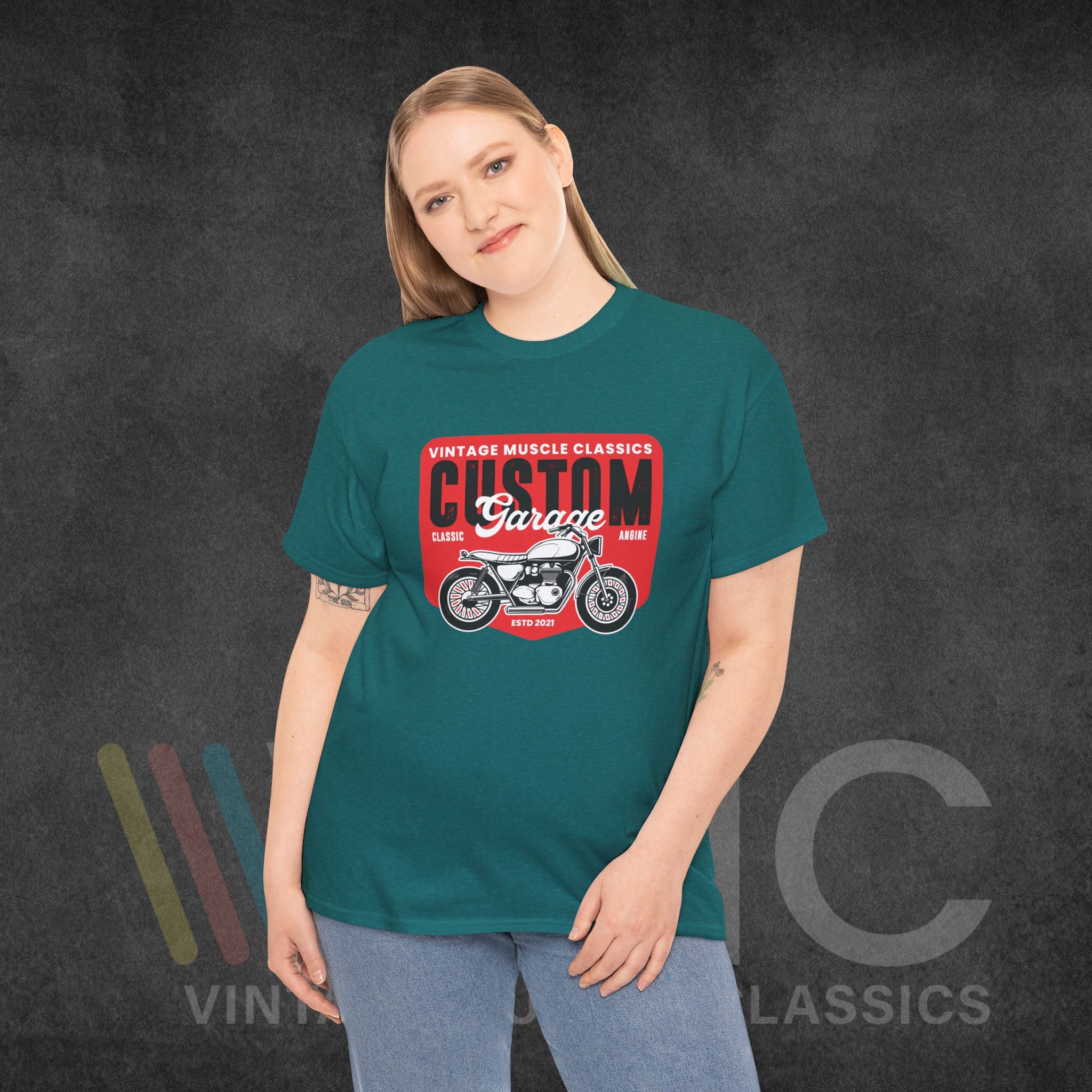 CMV Motorcycle - Unisex Heavy Cotton Tee