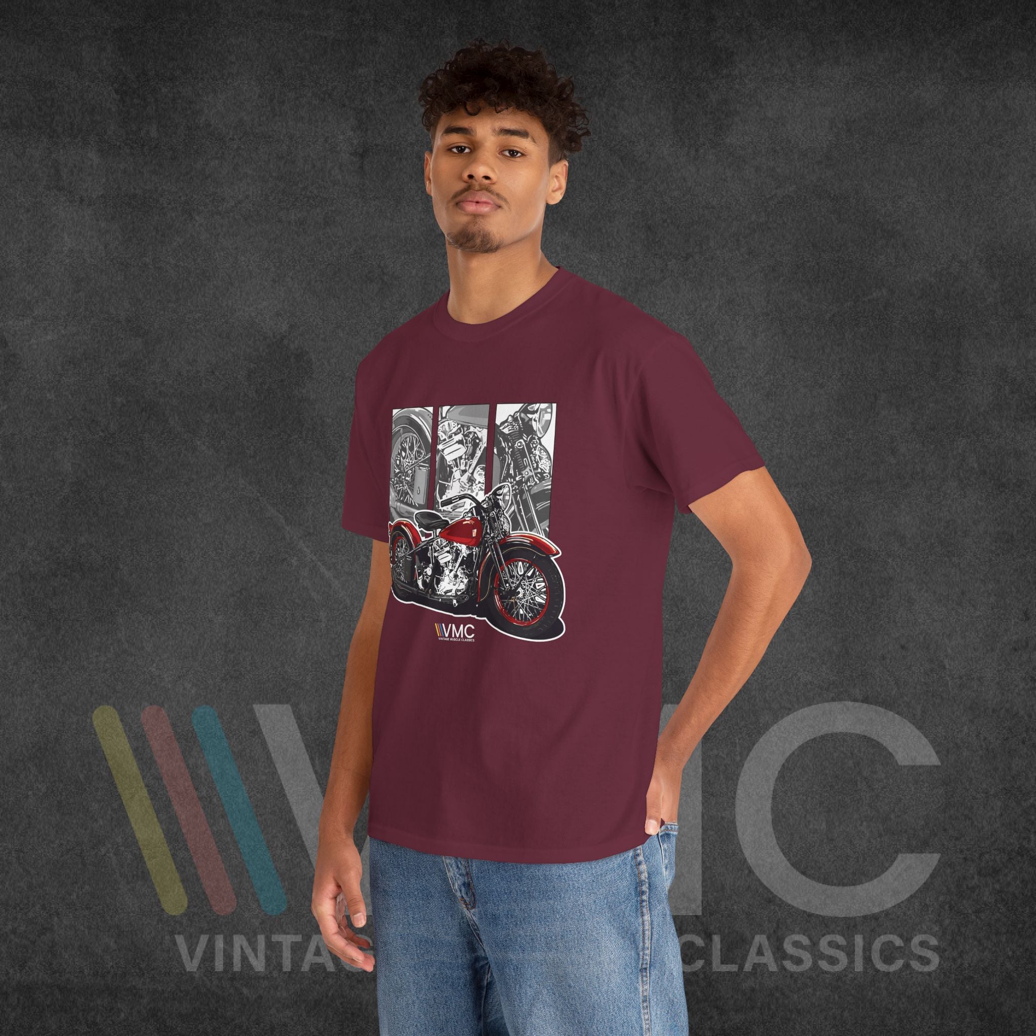 Classic Motorcycle - Unisex Heavy Cotton Tee