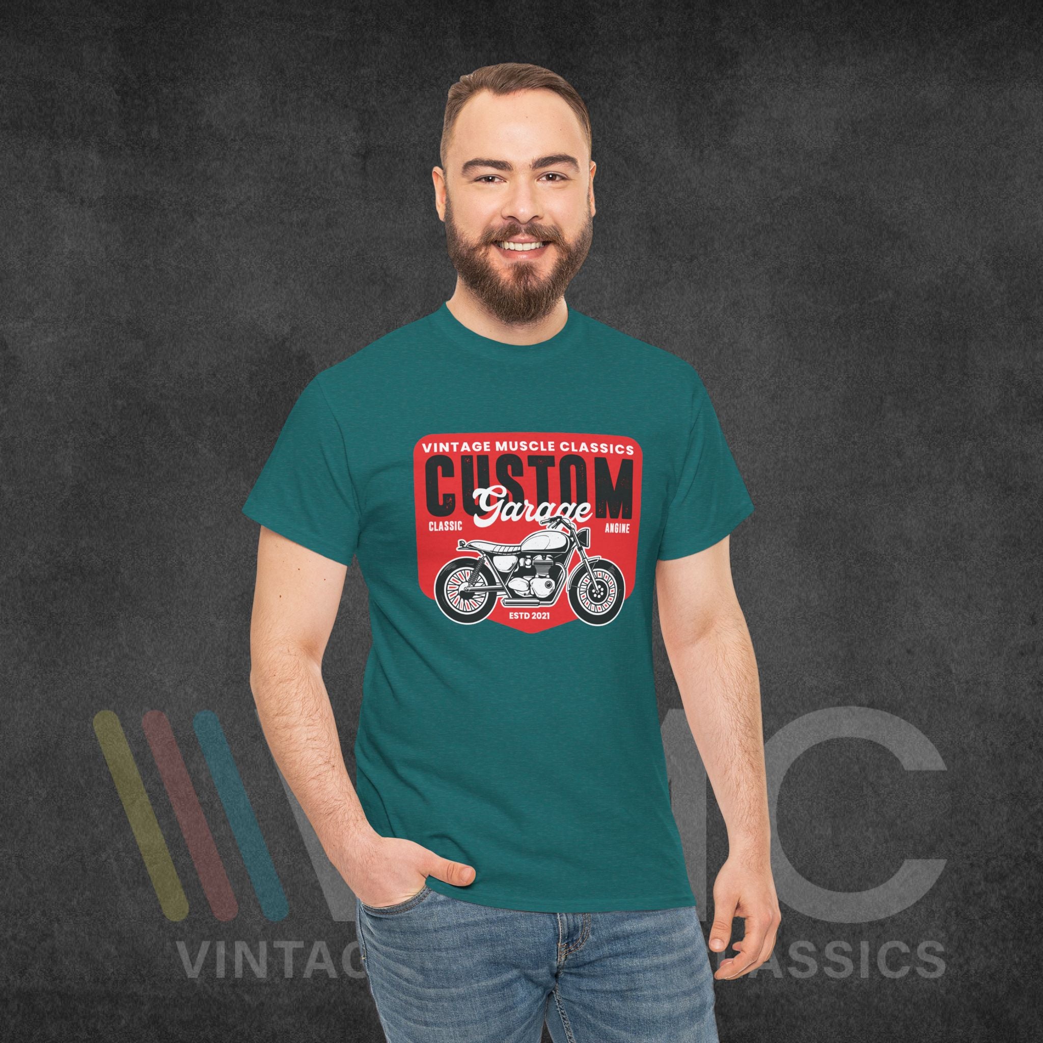 CMV Motorcycle - Unisex Heavy Cotton Tee