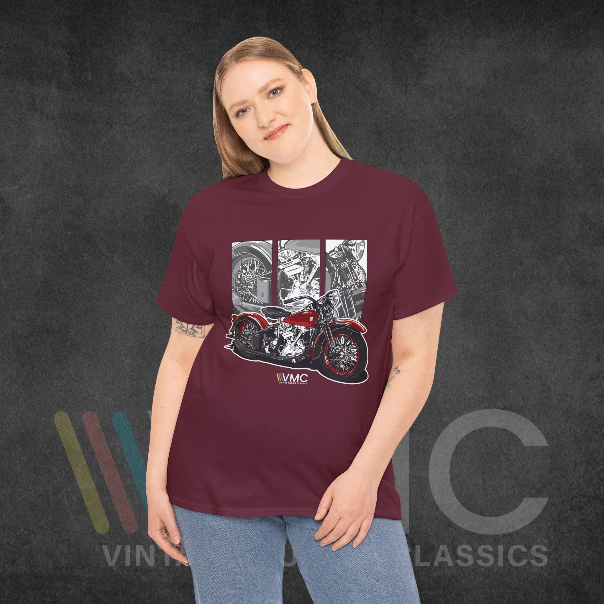 Classic Motorcycle - Unisex Heavy Cotton Tee