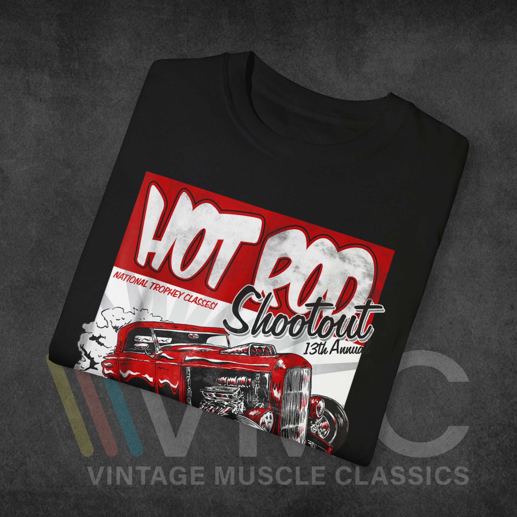 Hot Rod Shoot Out - Unisex Garment-Dyed T-shirt