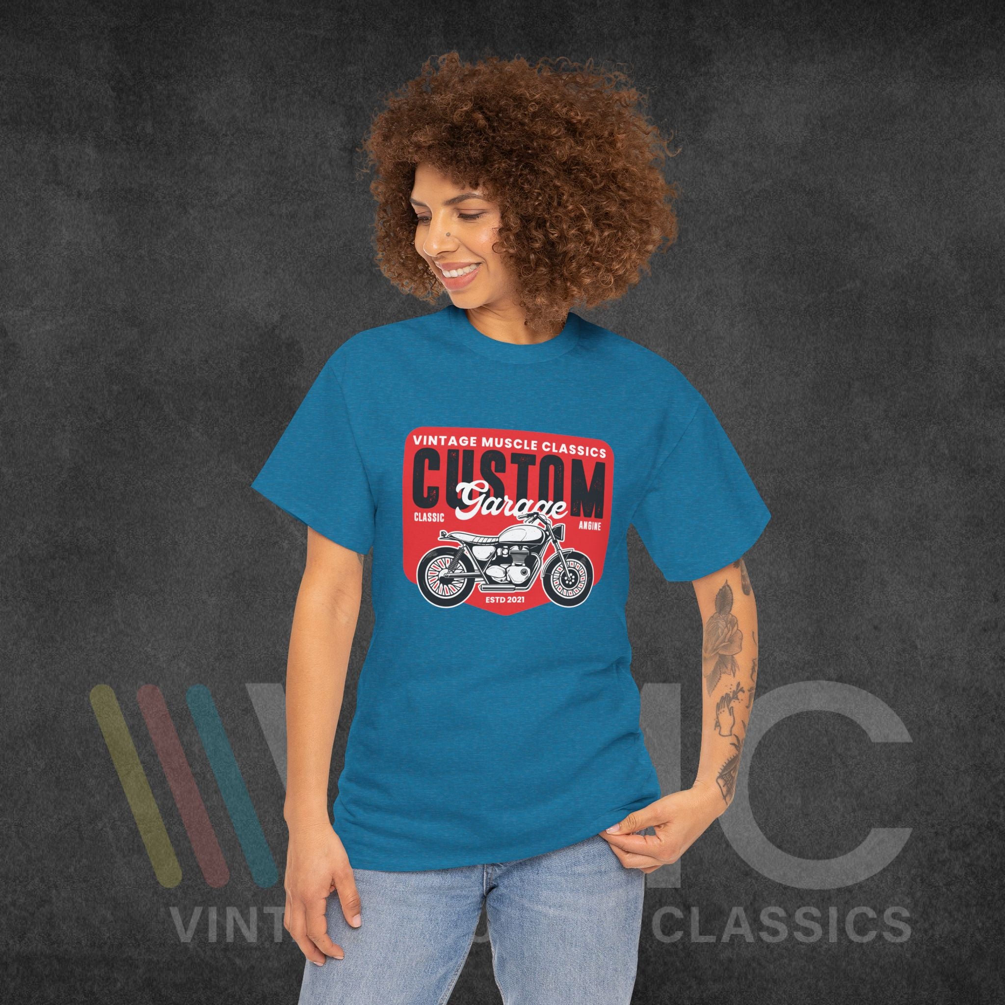 CMV Motorcycle - Unisex Heavy Cotton Tee