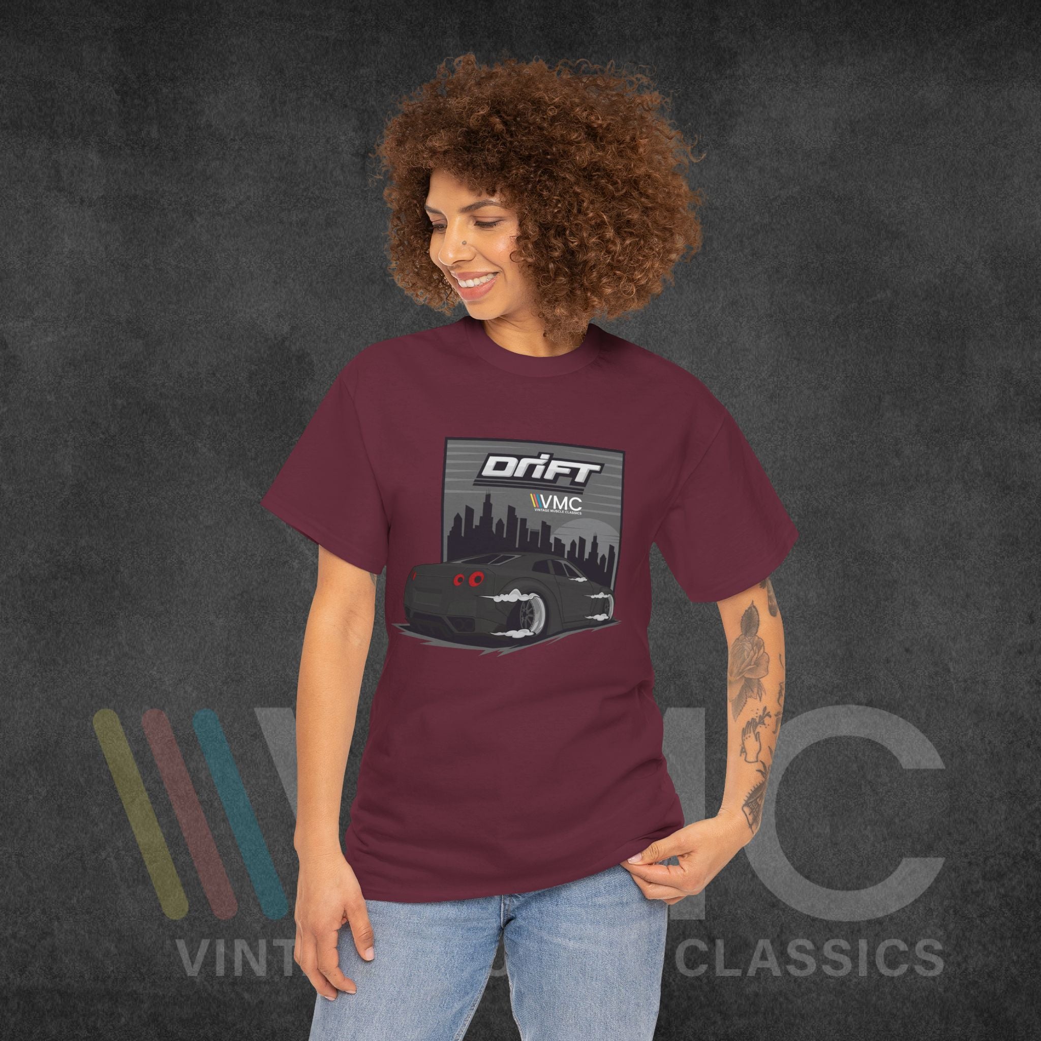 Skyline Drift - Unisex Heavy Cotton Tee