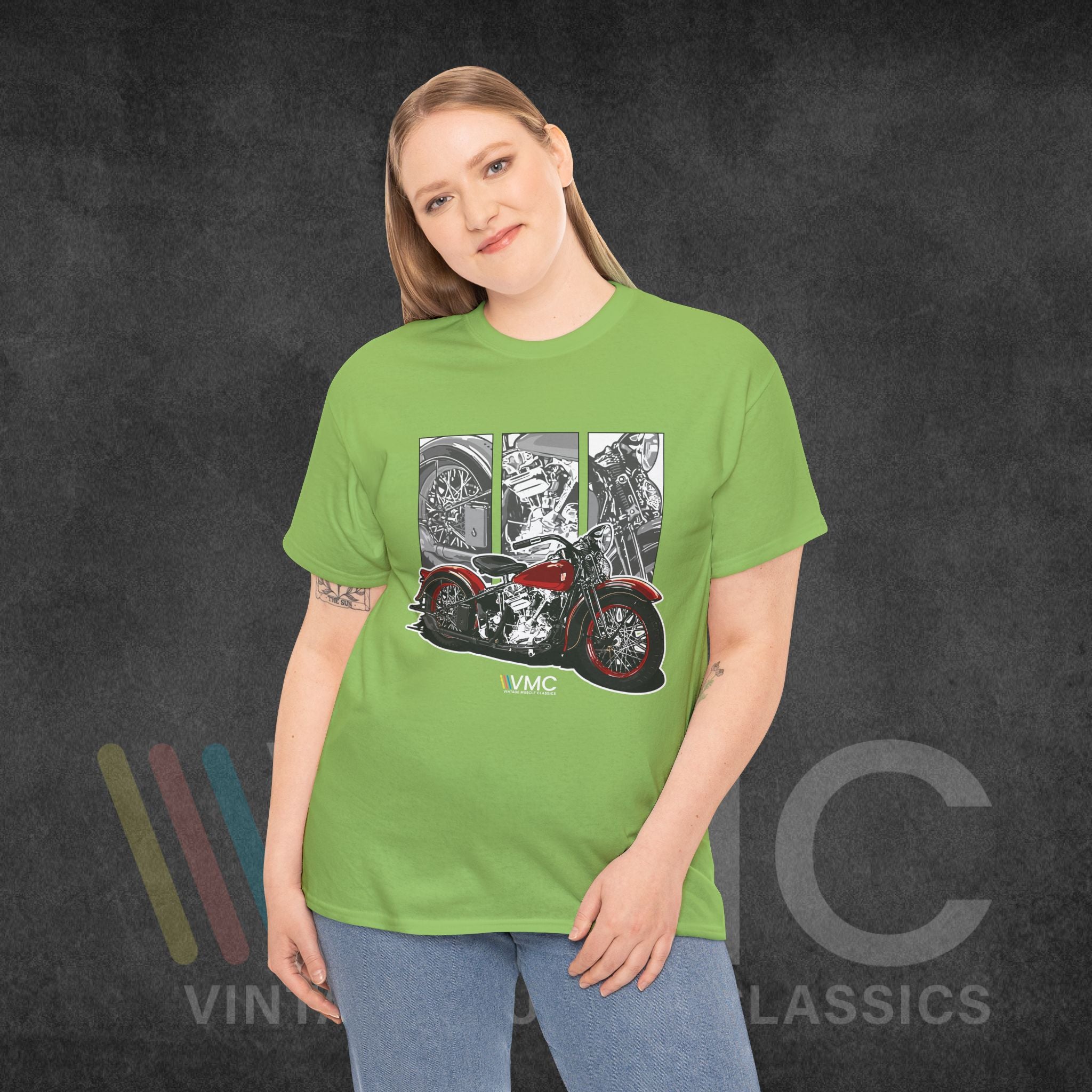 Classic Motorcycle - Unisex Heavy Cotton Tee